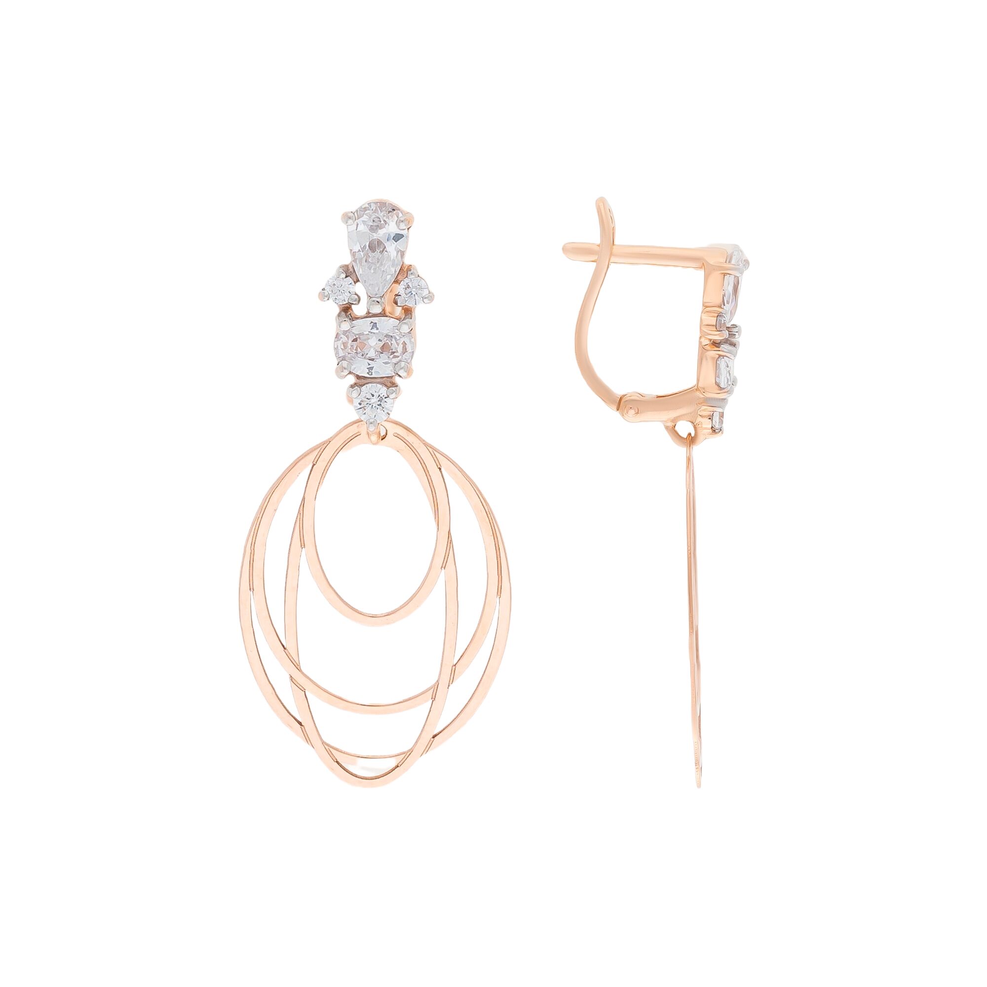 Серьги, золото, 585, 2.94г, 54582, изображение 2 | GoldMarket.kz