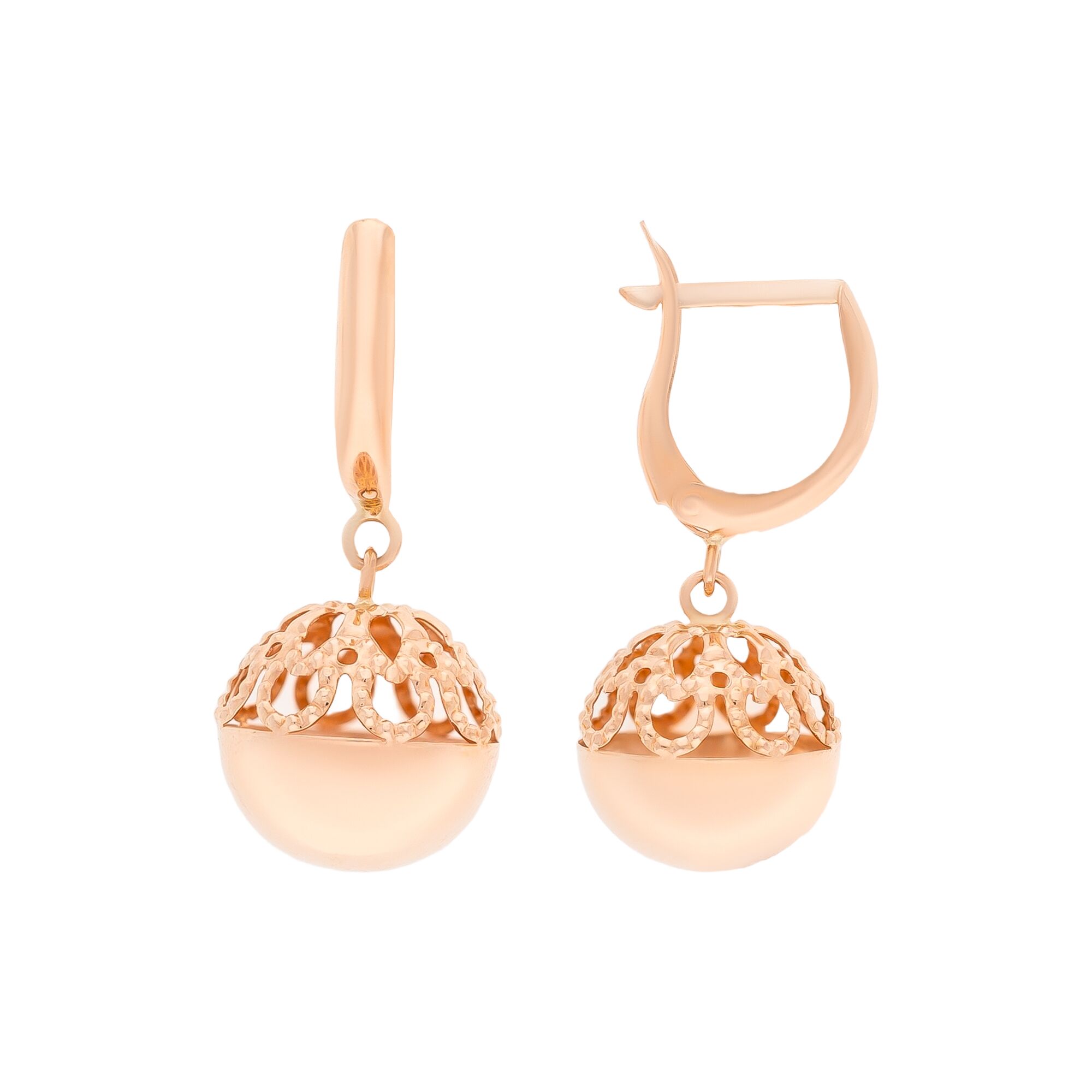 Серьги, золото, 585, 2.48г, 54660, изображение 2 | GoldMarket.kz