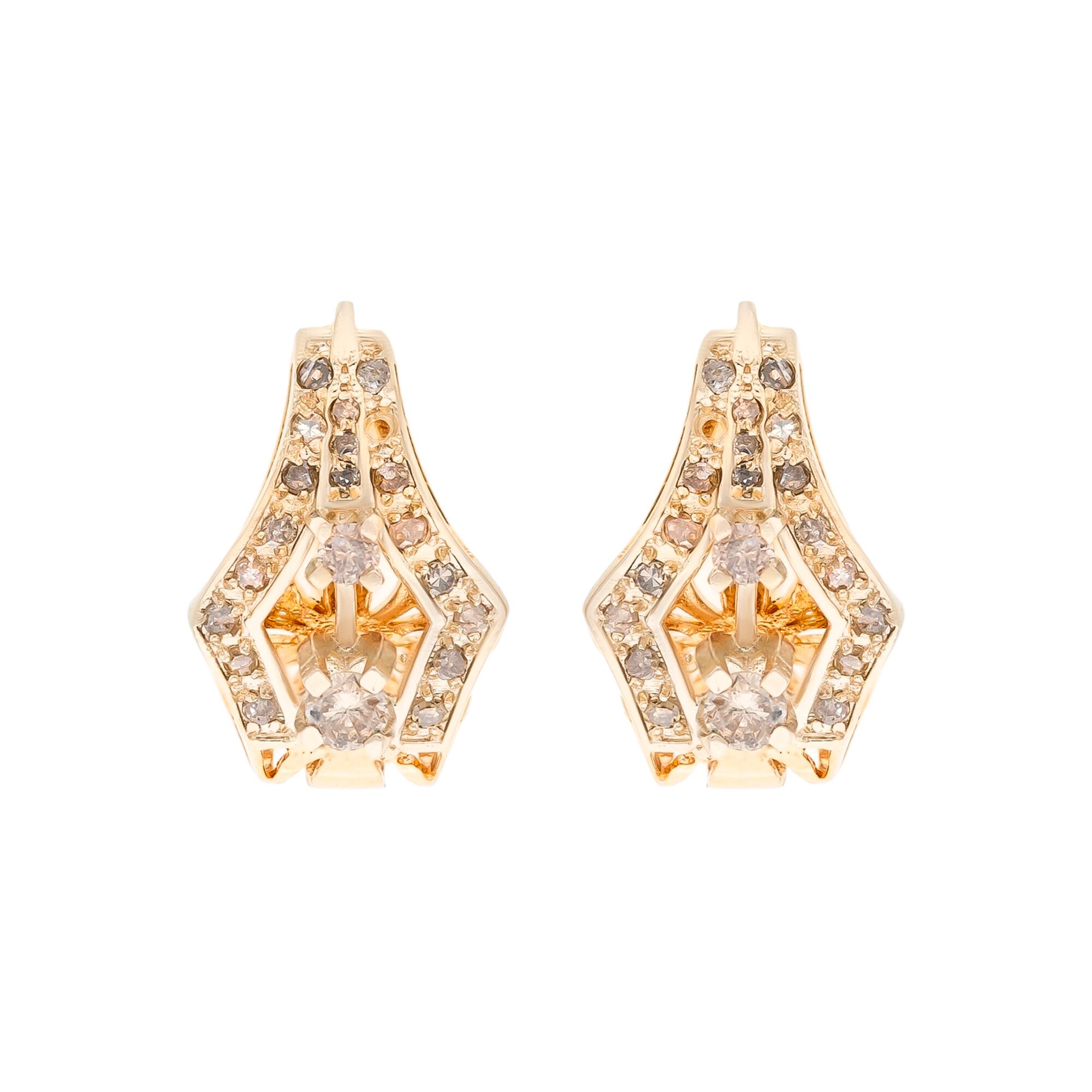 Серьги, золото, 585, 6.48г, 54767 | GoldMarket.kz