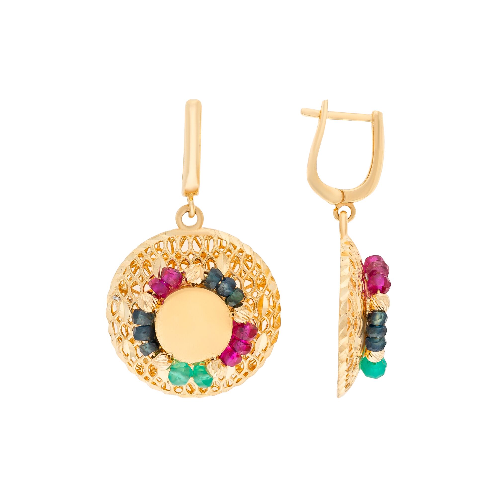 Серьги, золото, 750, 8.24г, 54772, изображение 2 | GoldMarket.kz