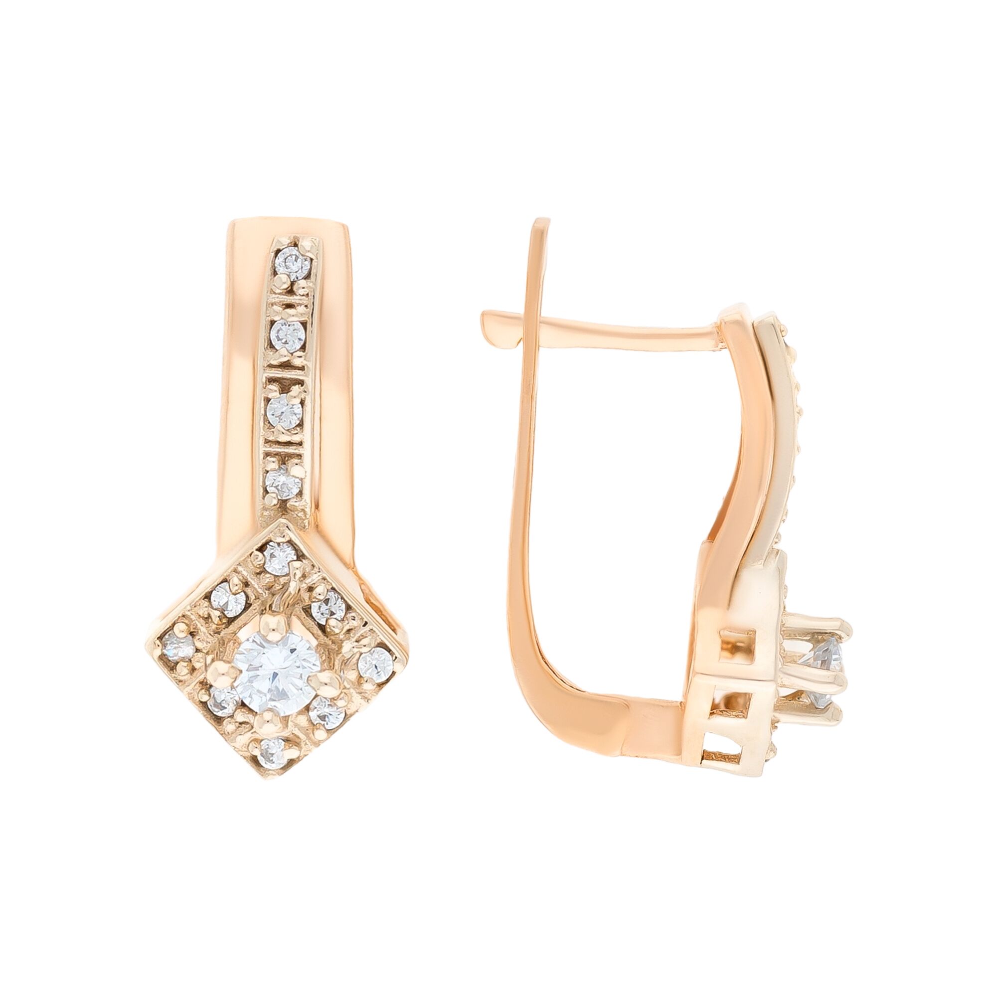 Серьги, золото, 585, 4.71г, 54775, изображение 2 | GoldMarket.kz