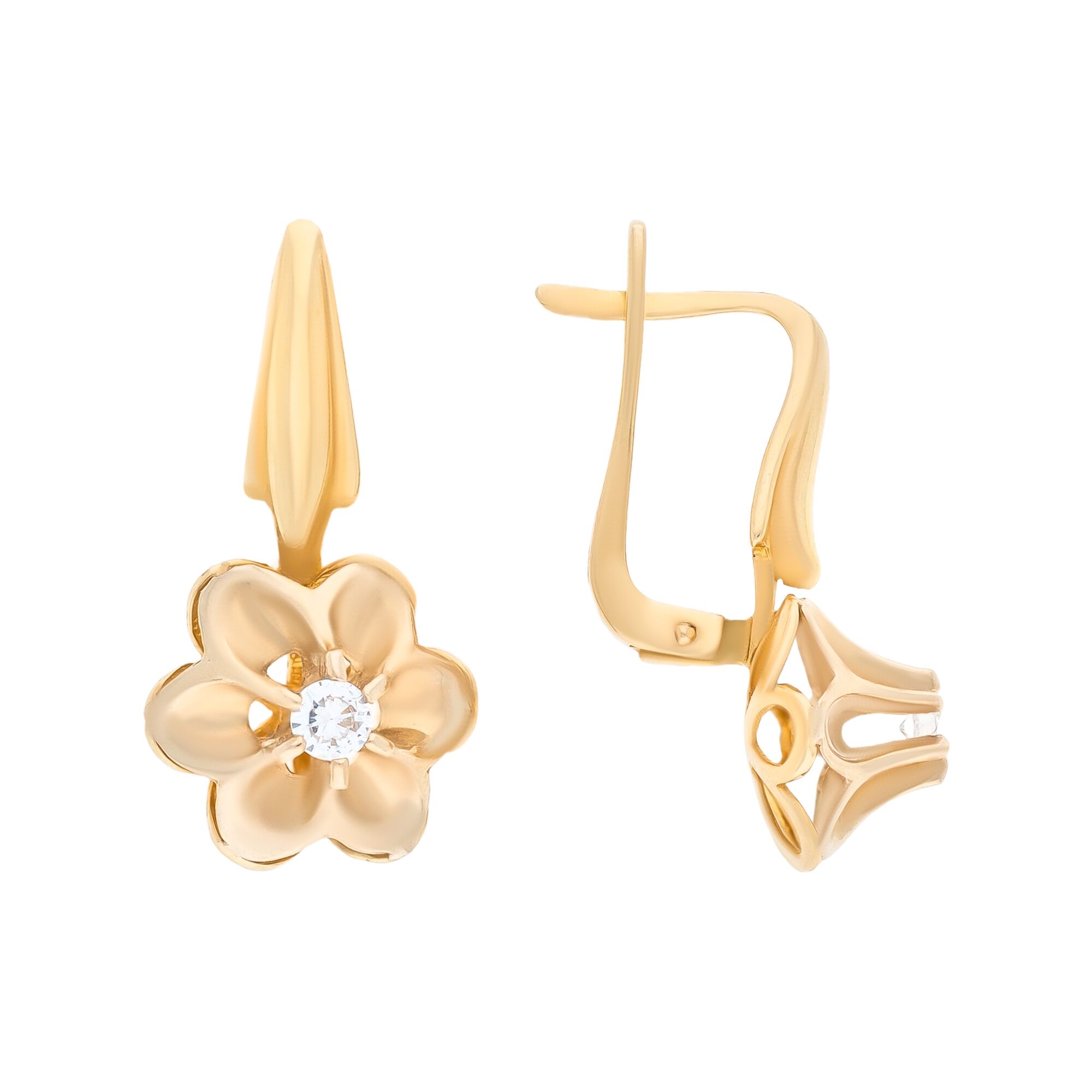 Серьги, золото, 585, 5.11г, 54780, изображение 2 | GoldMarket.kz