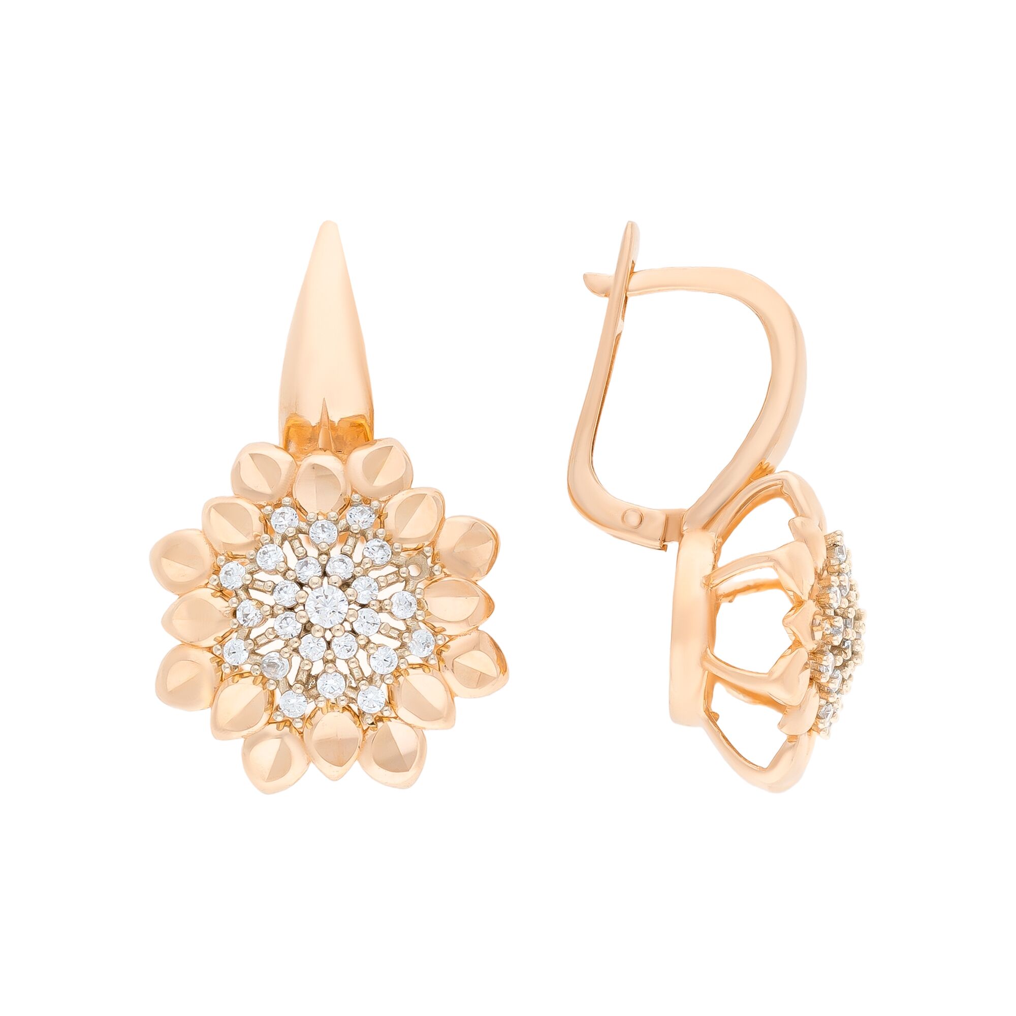 Серьги, золото, 585, 7.19г, 54801, изображение 2 | GoldMarket.kz