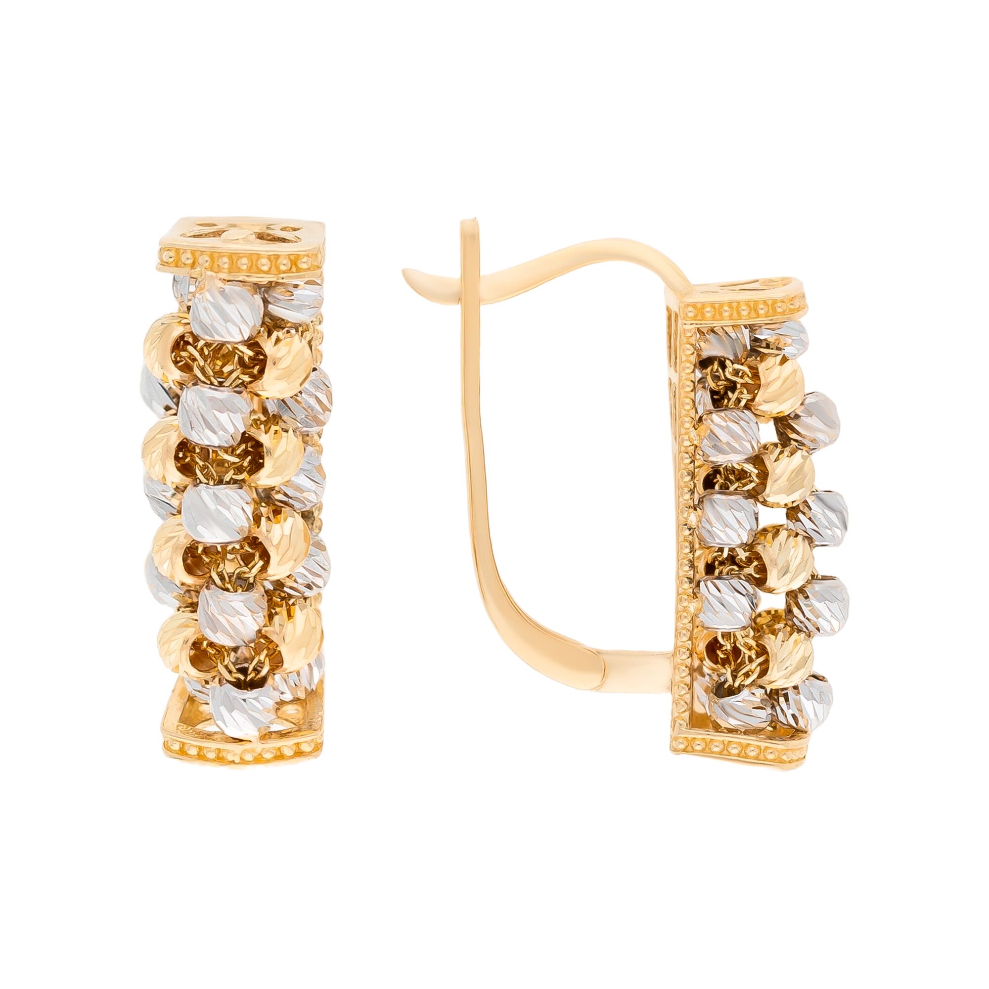 Серьги, золото, 585, 7.13г, 54840, изображение 2 | GoldMarket.kz