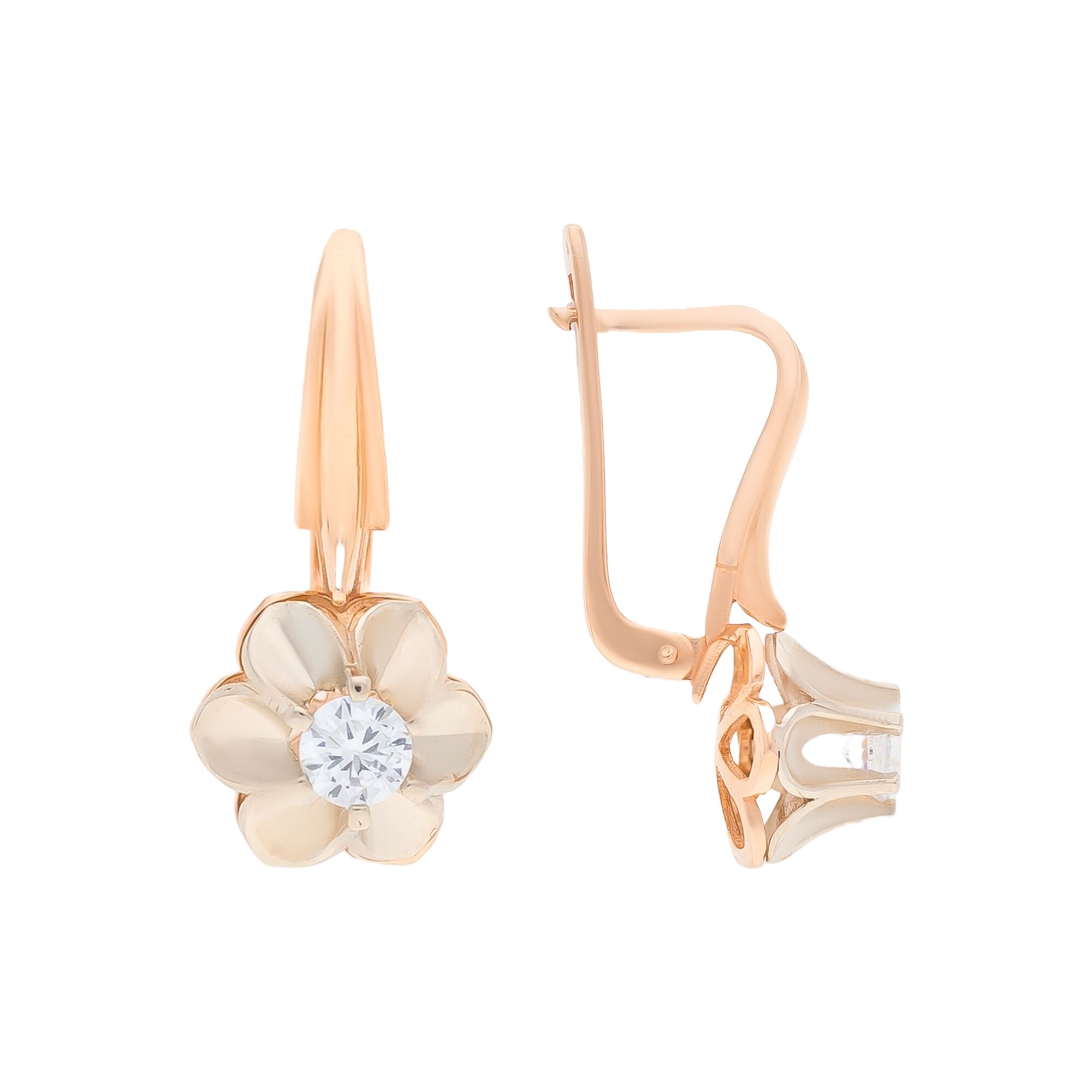 Серьги, золото, 585, 4.42г, 55031, изображение 2 | GoldMarket.kz