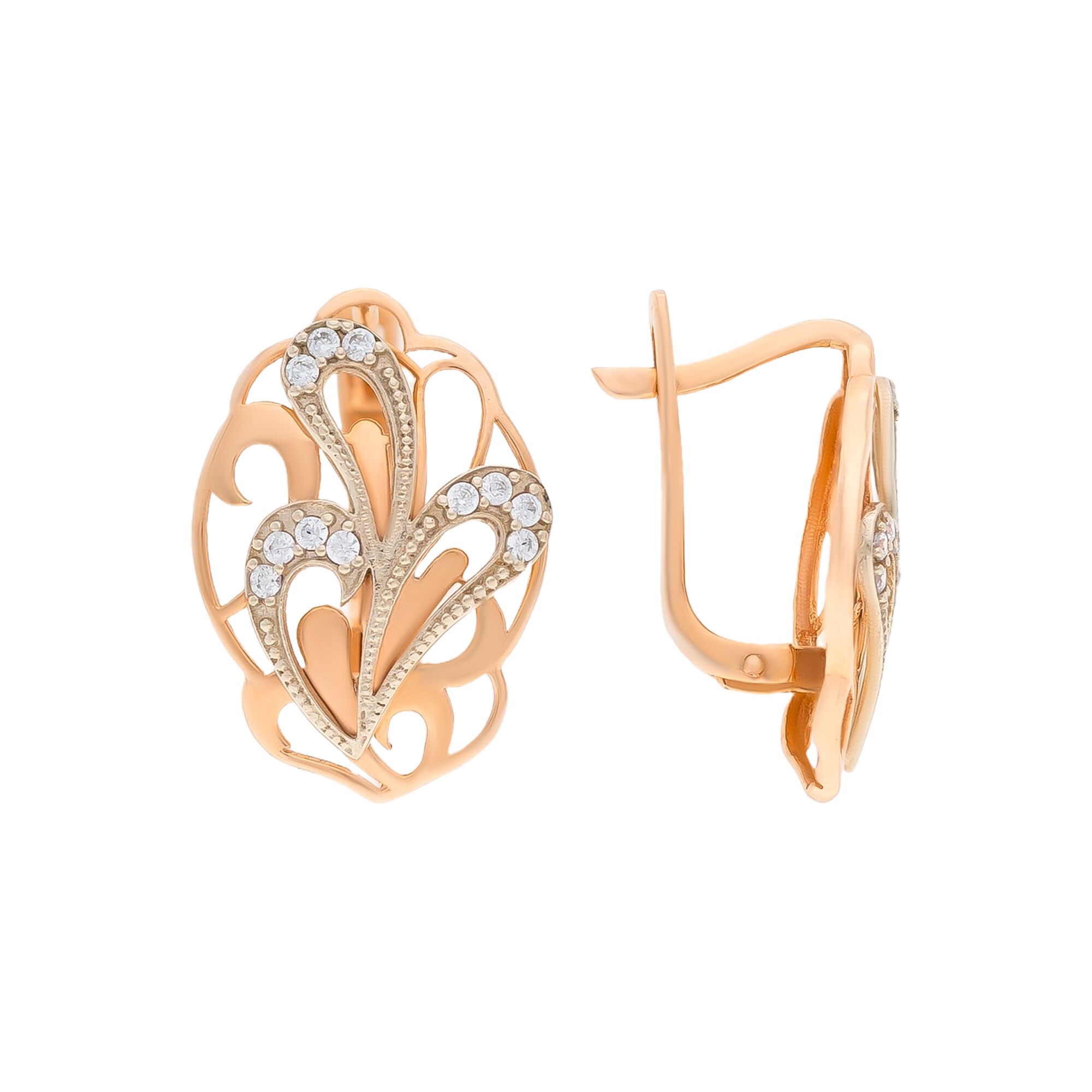 Серьги, золото, 585, 3.87г, 55055, изображение 2 | GoldMarket.kz