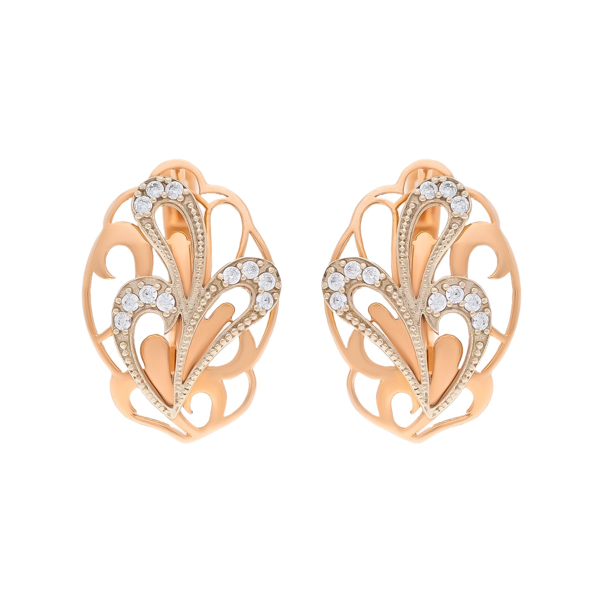 Серьги, золото, 585, 3.87г, 55055 | GoldMarket.kz