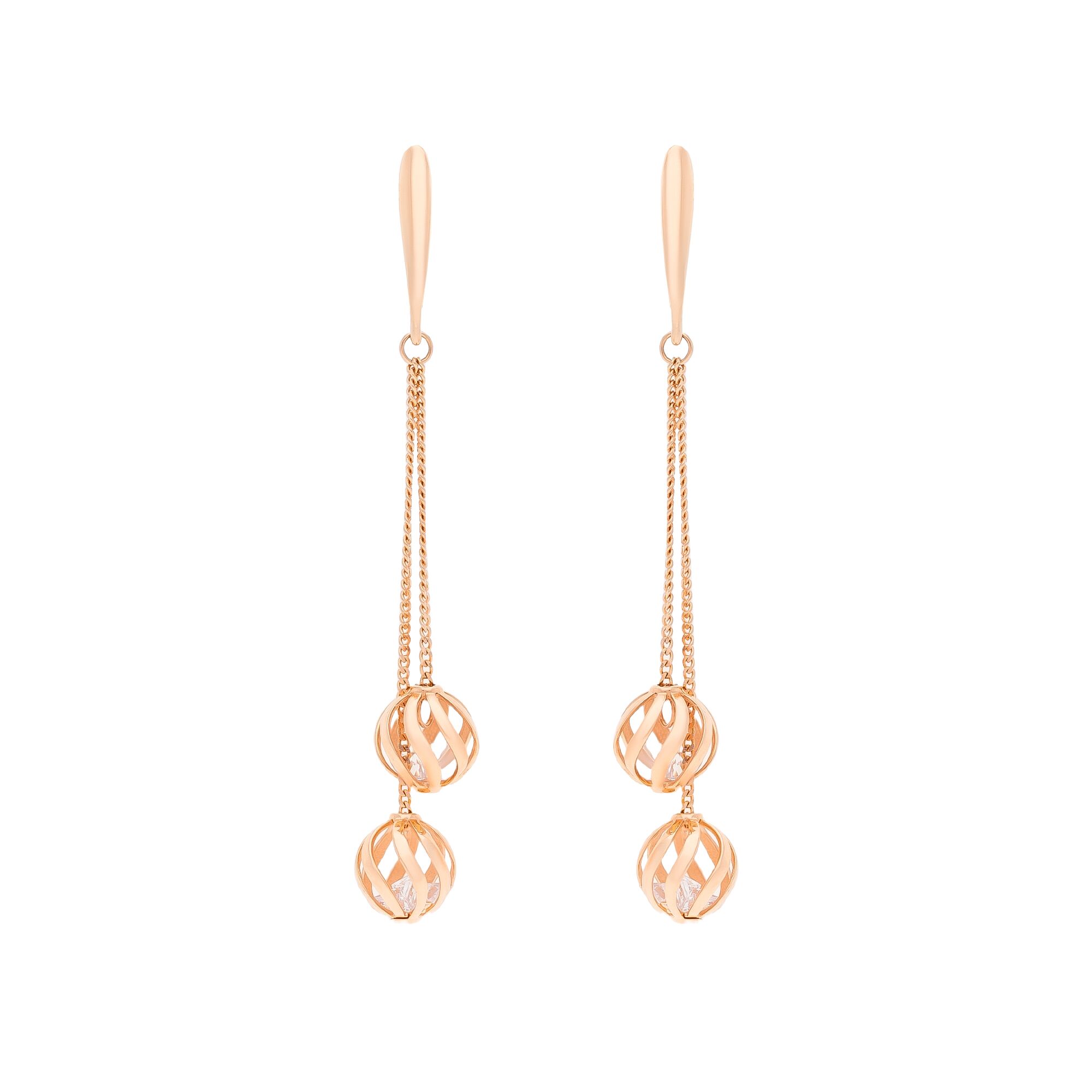 Серьги, золото, 585, 4.1г, 55110 | GoldMarket.kz