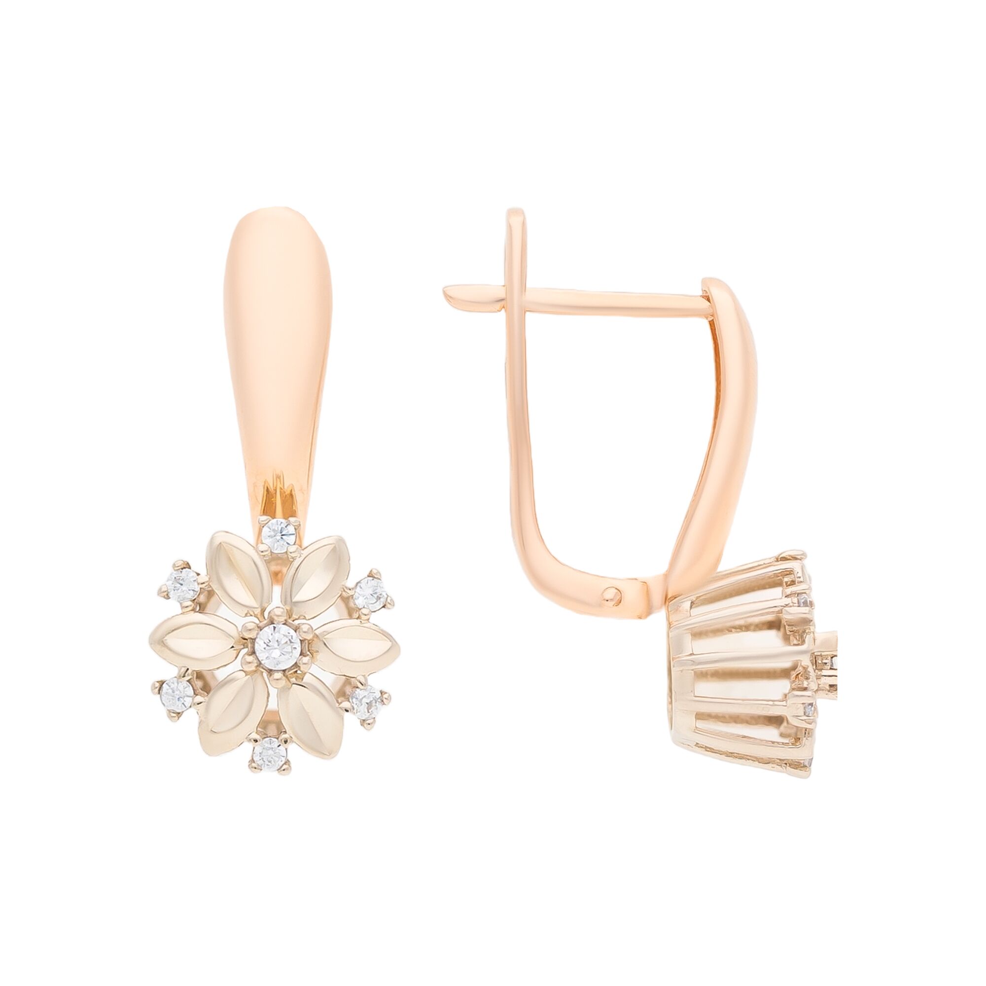 Серьги, золото, 585, 3.56г, 55158, изображение 2 | GoldMarket.kz