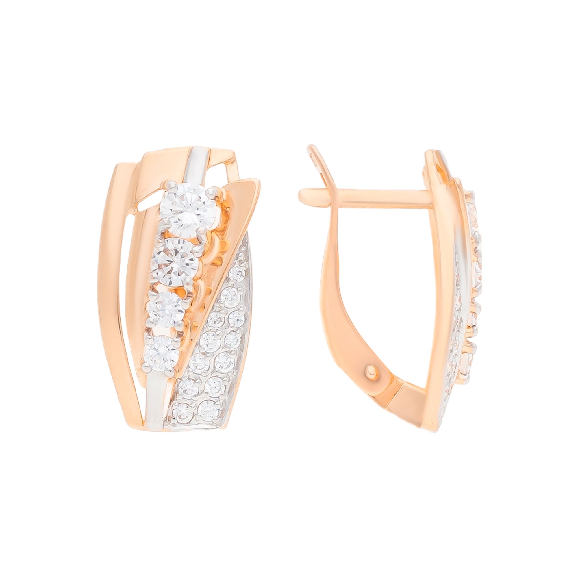 Серьги, золото, 585, 3.7г, 55178, изображение 2 | GoldMarket.kz