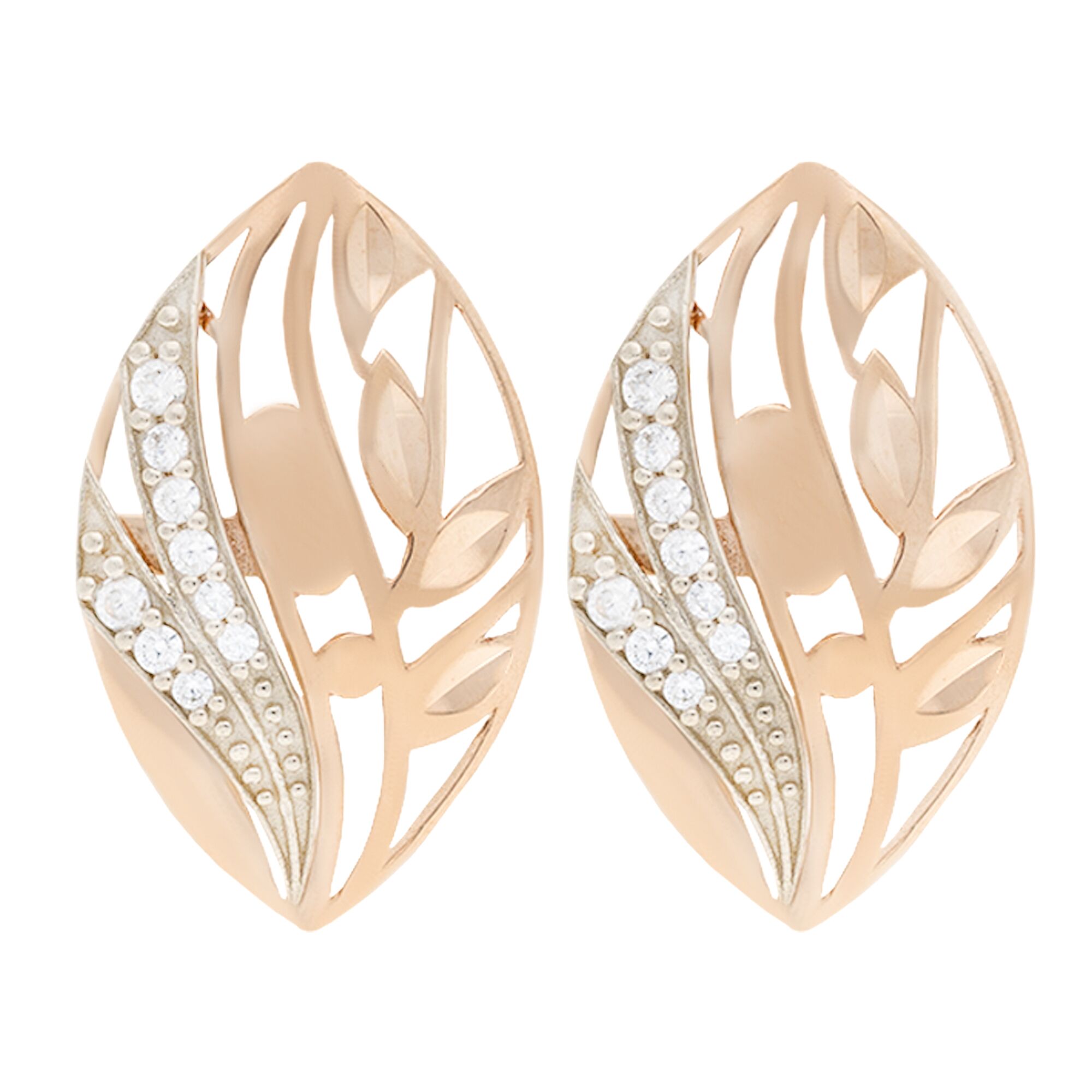 Серьги, золото, 585, 3.77г, 55196 | GoldMarket.kz