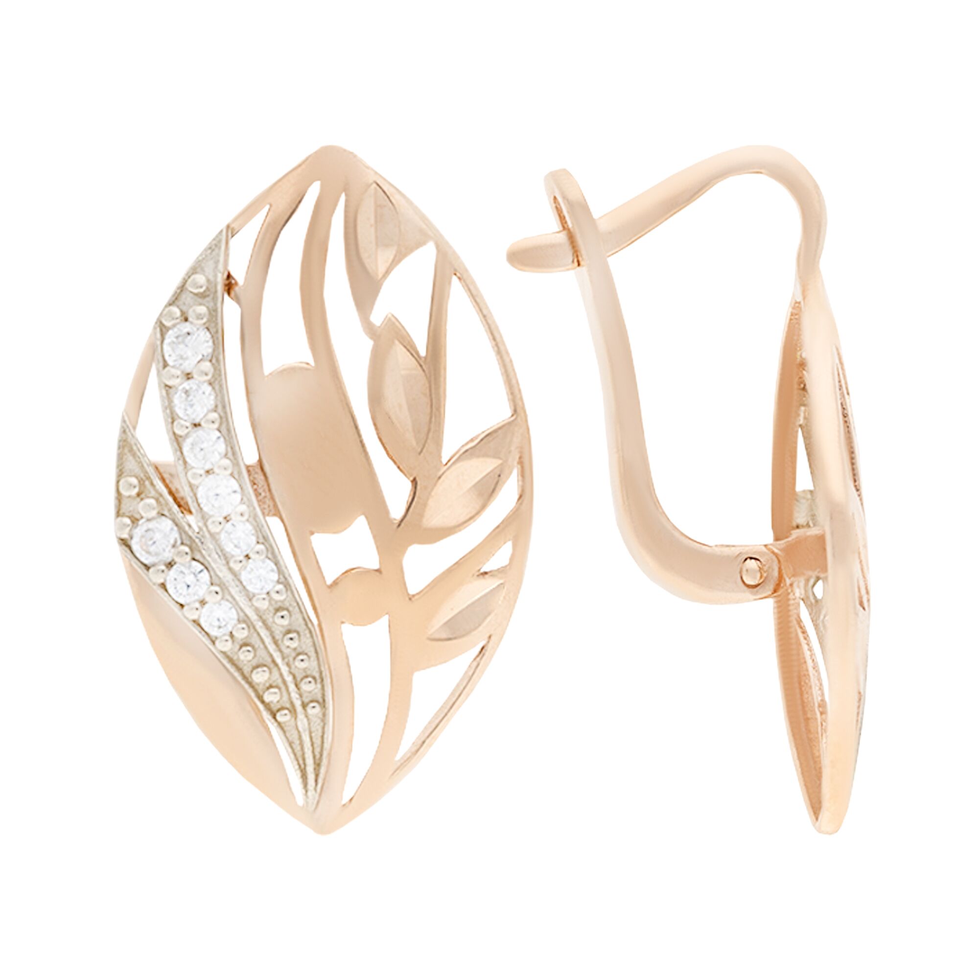 Серьги, золото, 585, 3.77г, 55196, изображение 2 | GoldMarket.kz