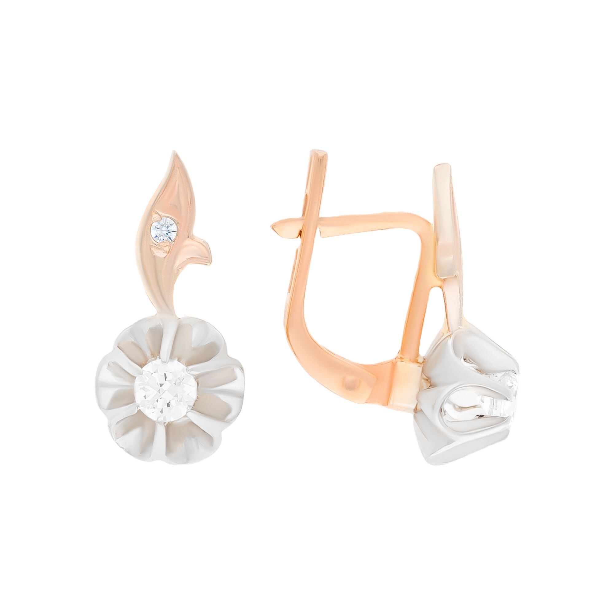 Серьги, золото, 585, 4.16г, 54765, изображение 2 | GoldMarket.kz