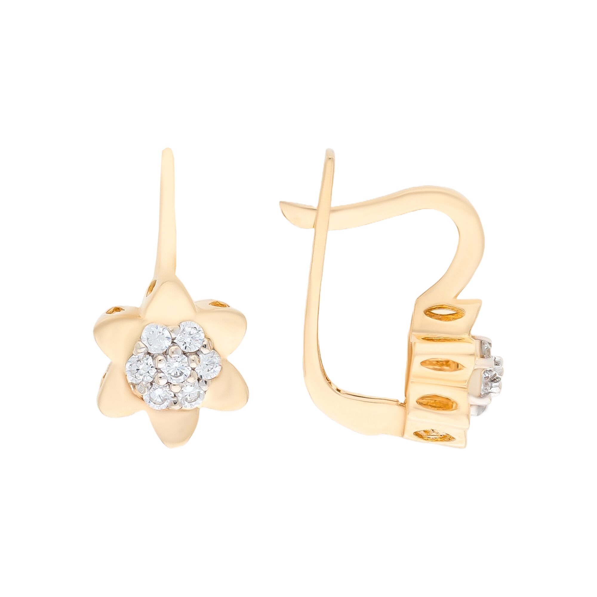 Серьги, золото, 585, 4.06г, 54883, изображение 2 | GoldMarket.kz