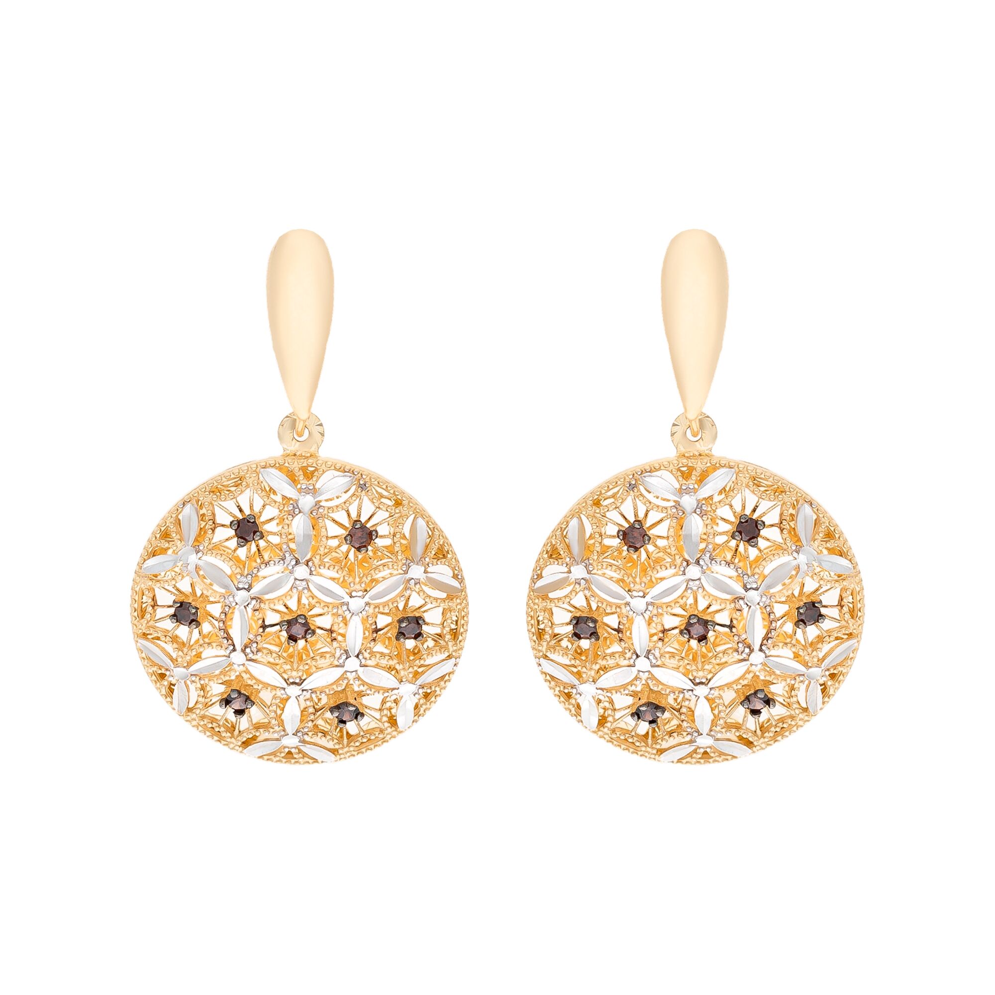 Серьги, золото, 585, 6.49г, 54904 | GoldMarket.kz