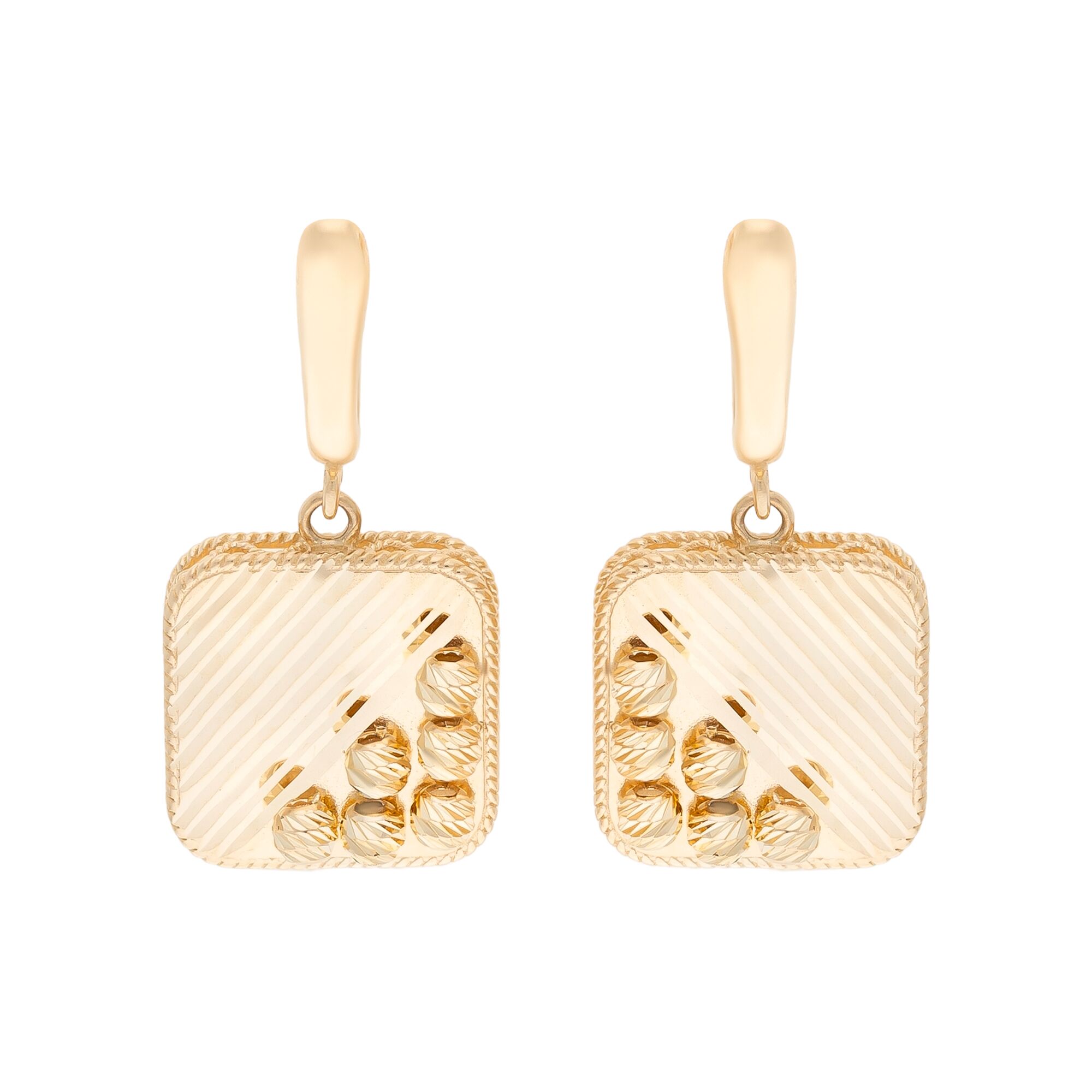 Серьги, золото, 585, 6.37г, 54915 | GoldMarket.kz