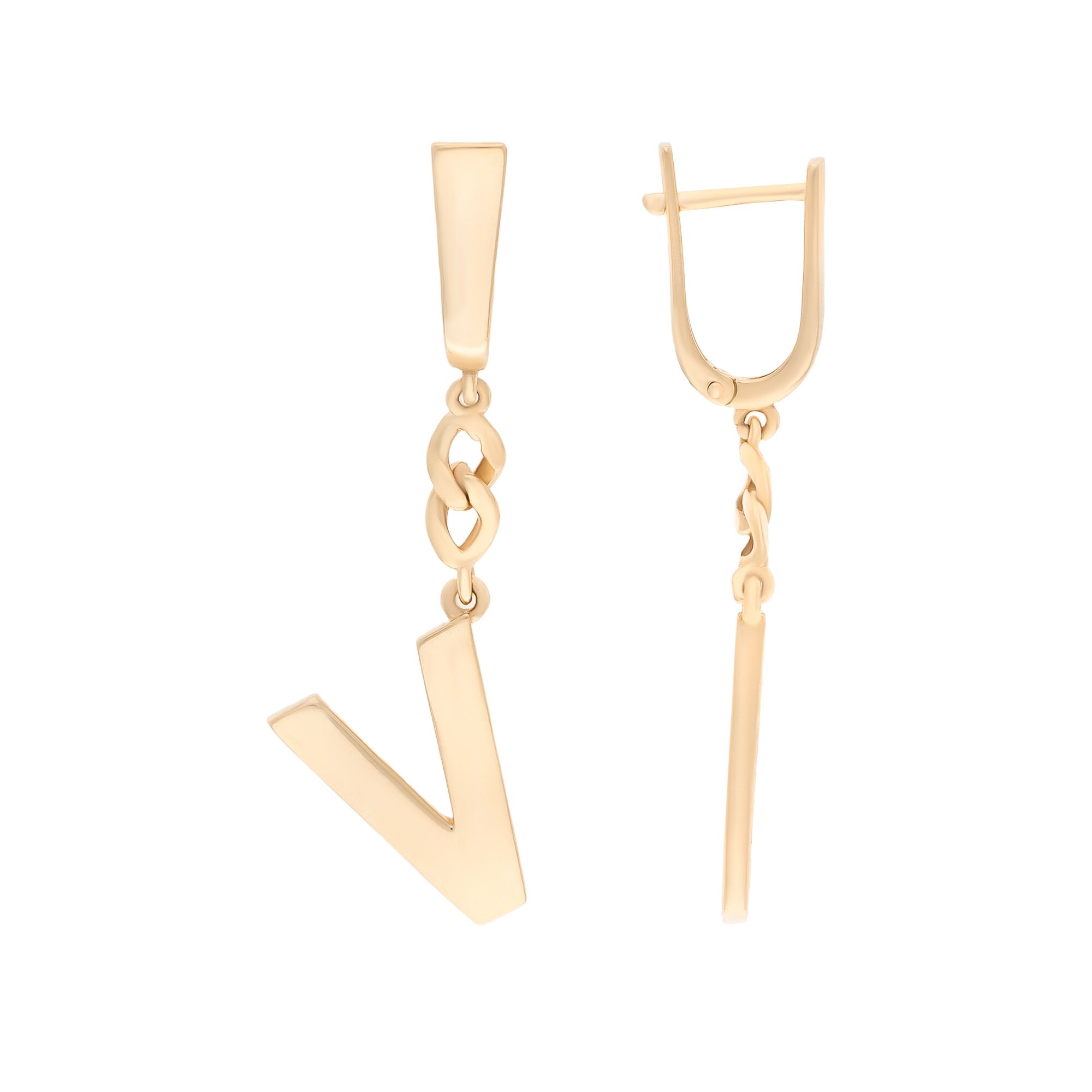 Серьги, золото, 585, 4.83г, 54932, изображение 2 | GoldMarket.kz