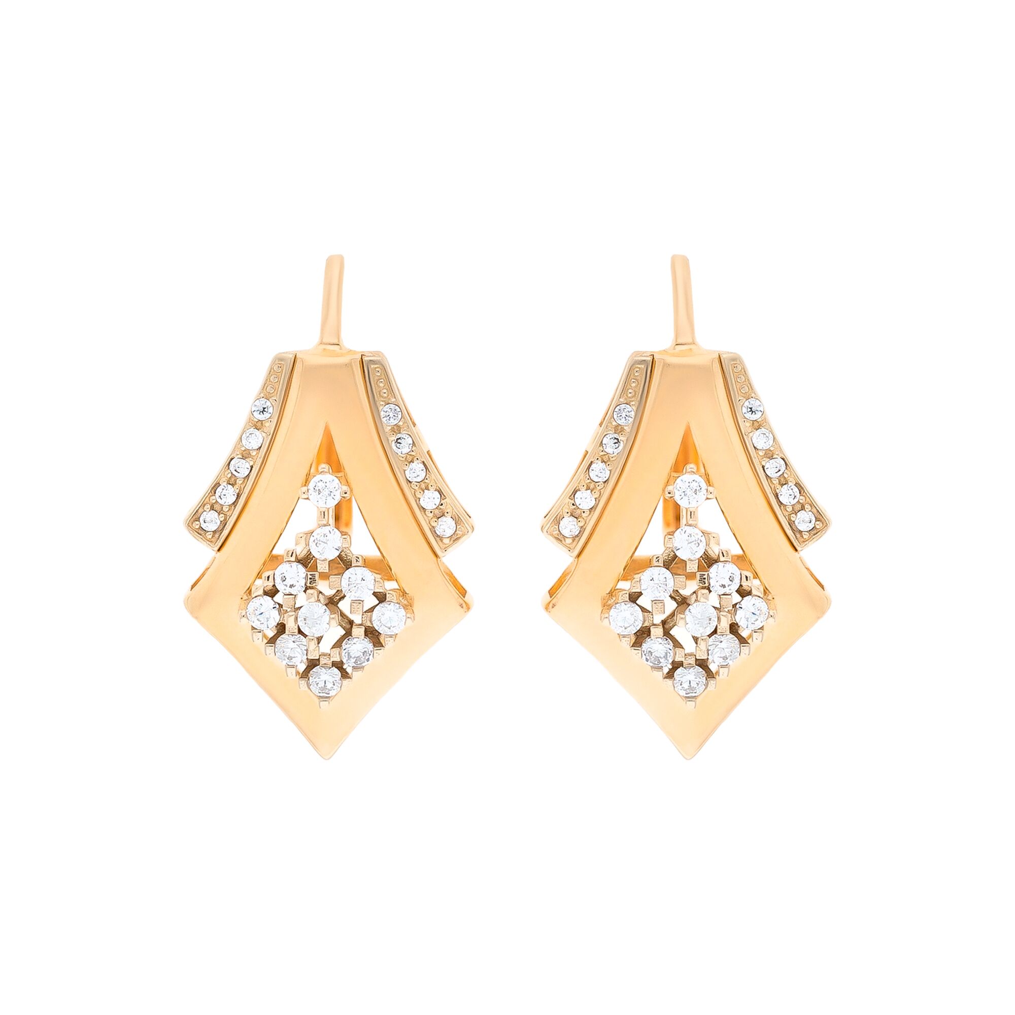 Серьги, золото, 585, 6.93г, 54972 | GoldMarket.kz