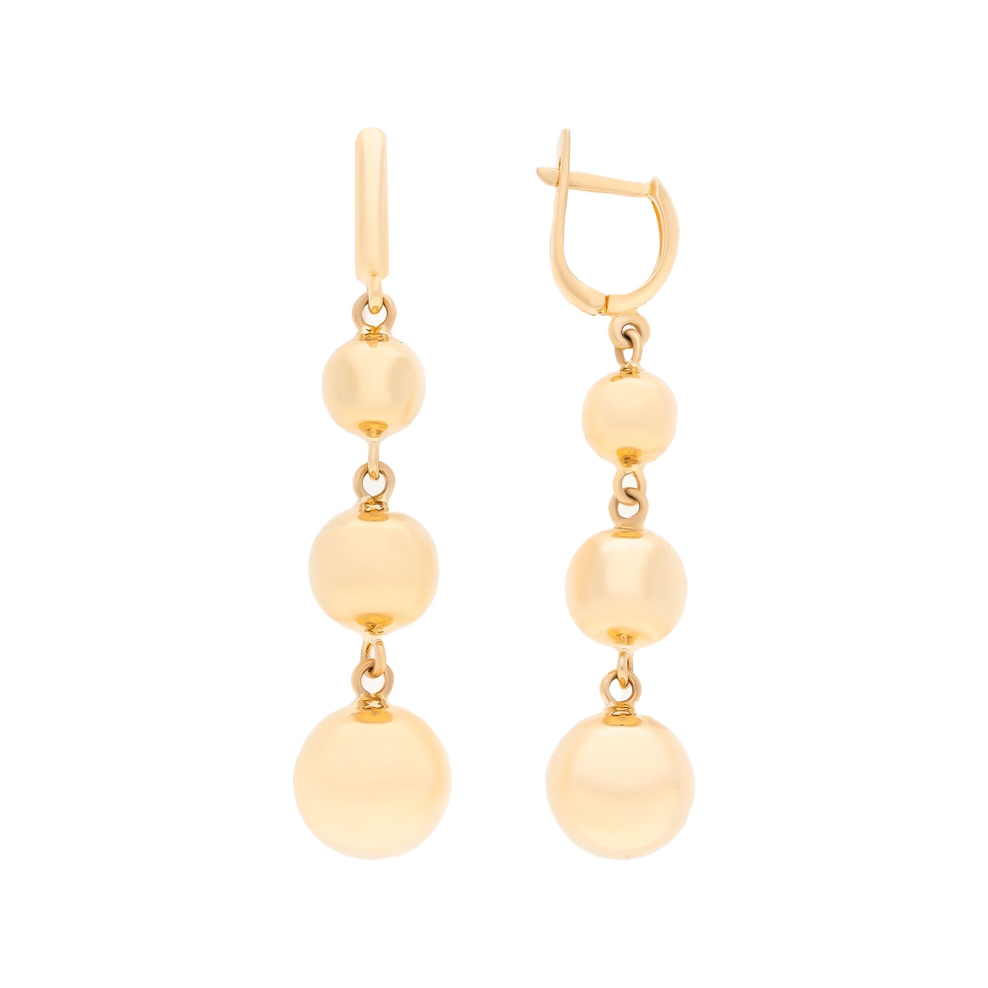Серьги, золото, 585, 8.73г, 55090, изображение 2 | GoldMarket.kz