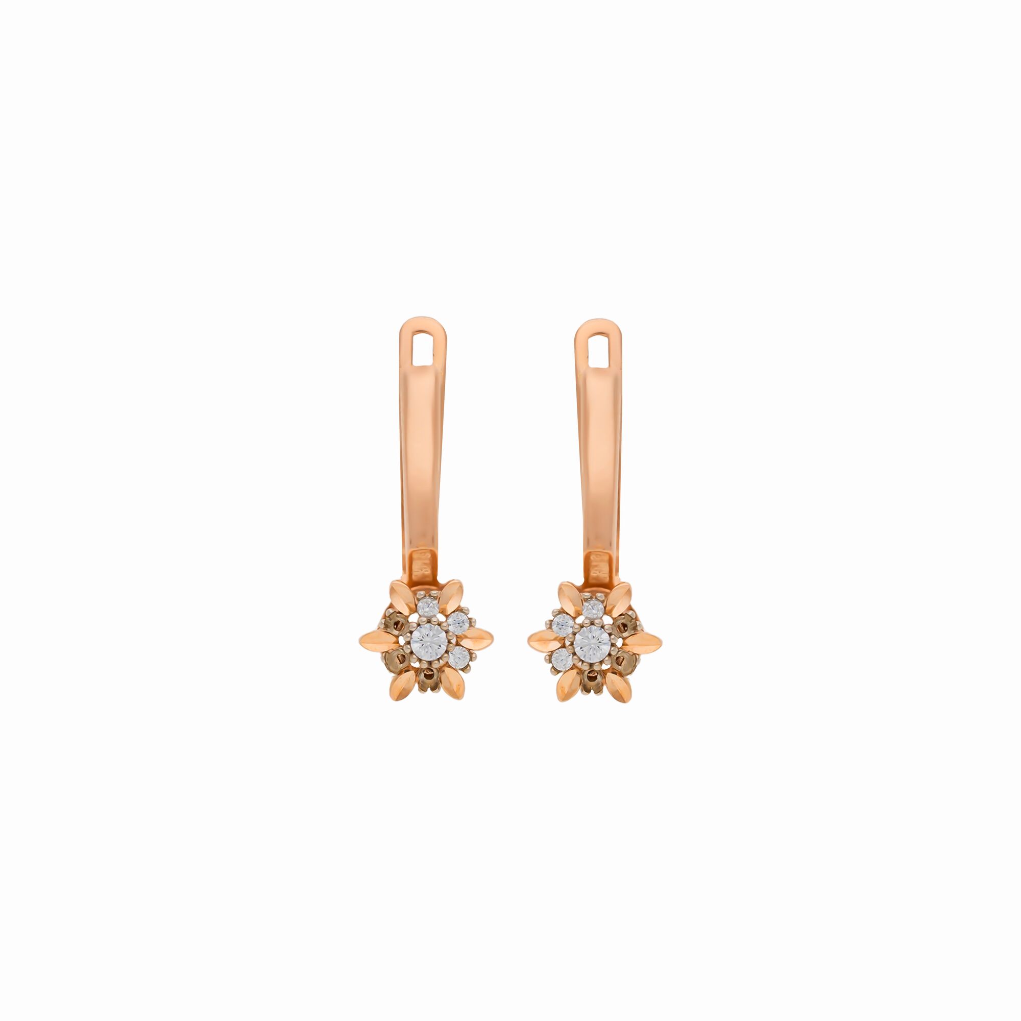 Серьги, золото, 585, 3.31г, 56866 | GoldMarket.kz