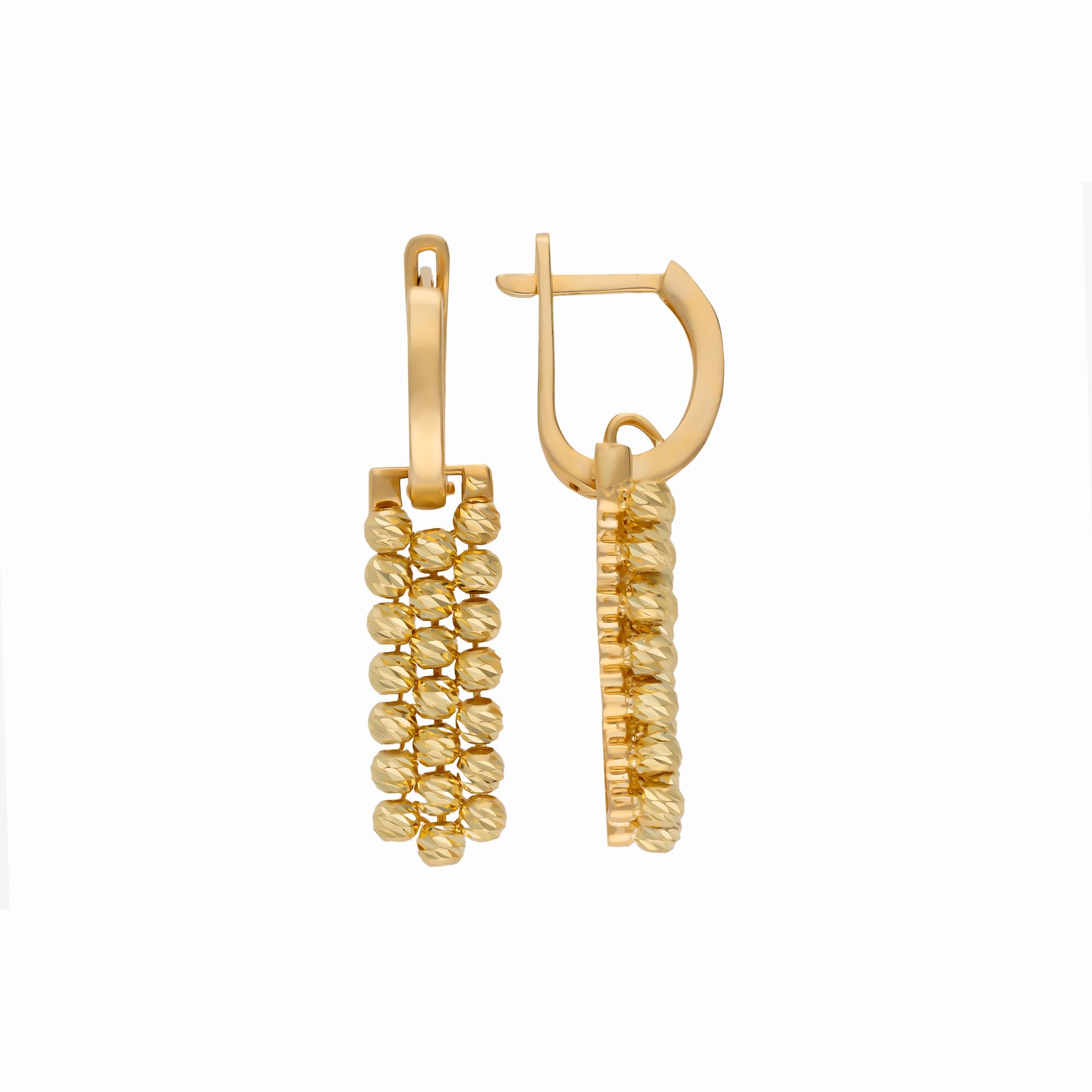 Серьги, золото, 585, 6.1г, 57071, изображение 2 | GoldMarket.kz