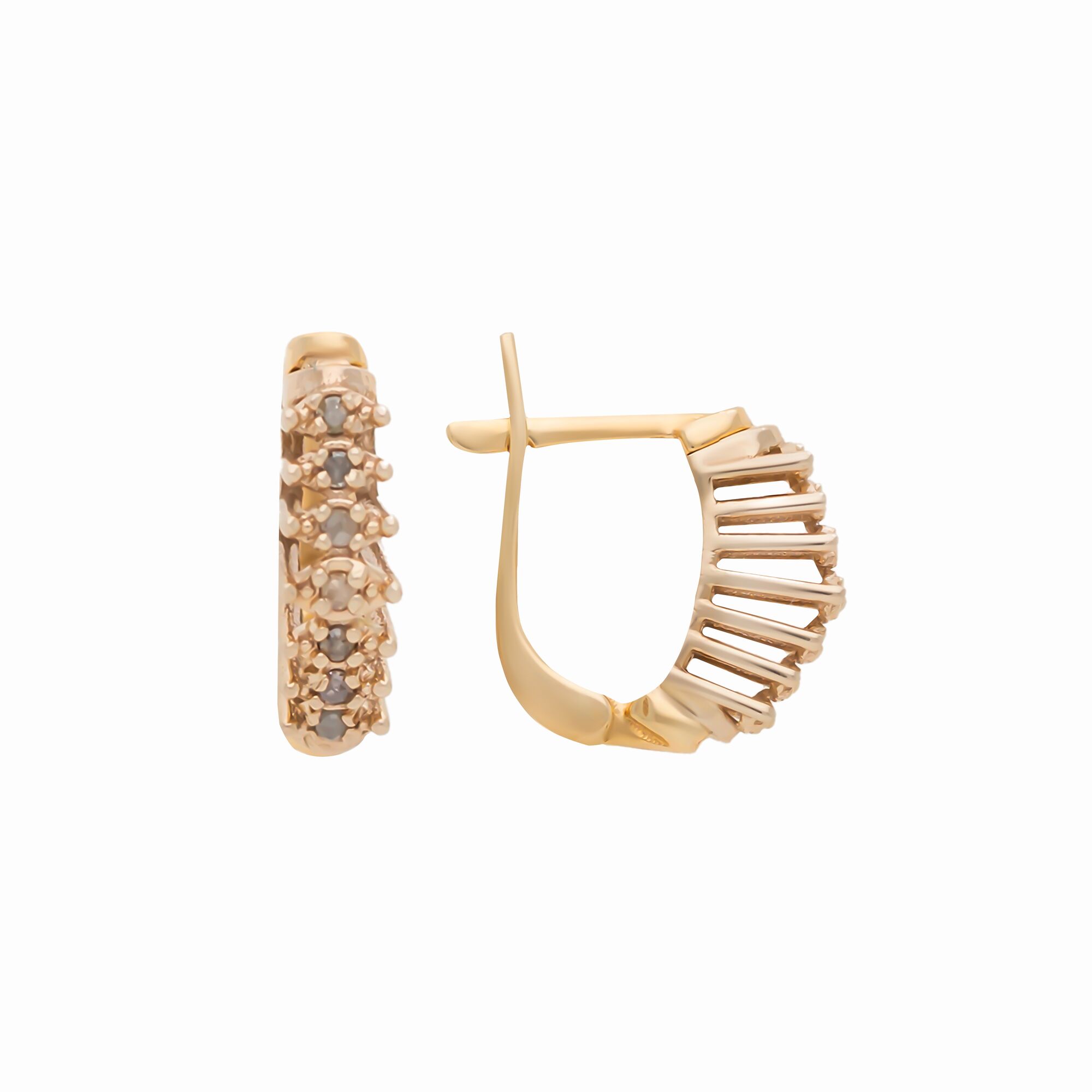 Серьги, золото, 585, 3.24г, 57088, изображение 2 | GoldMarket.kz