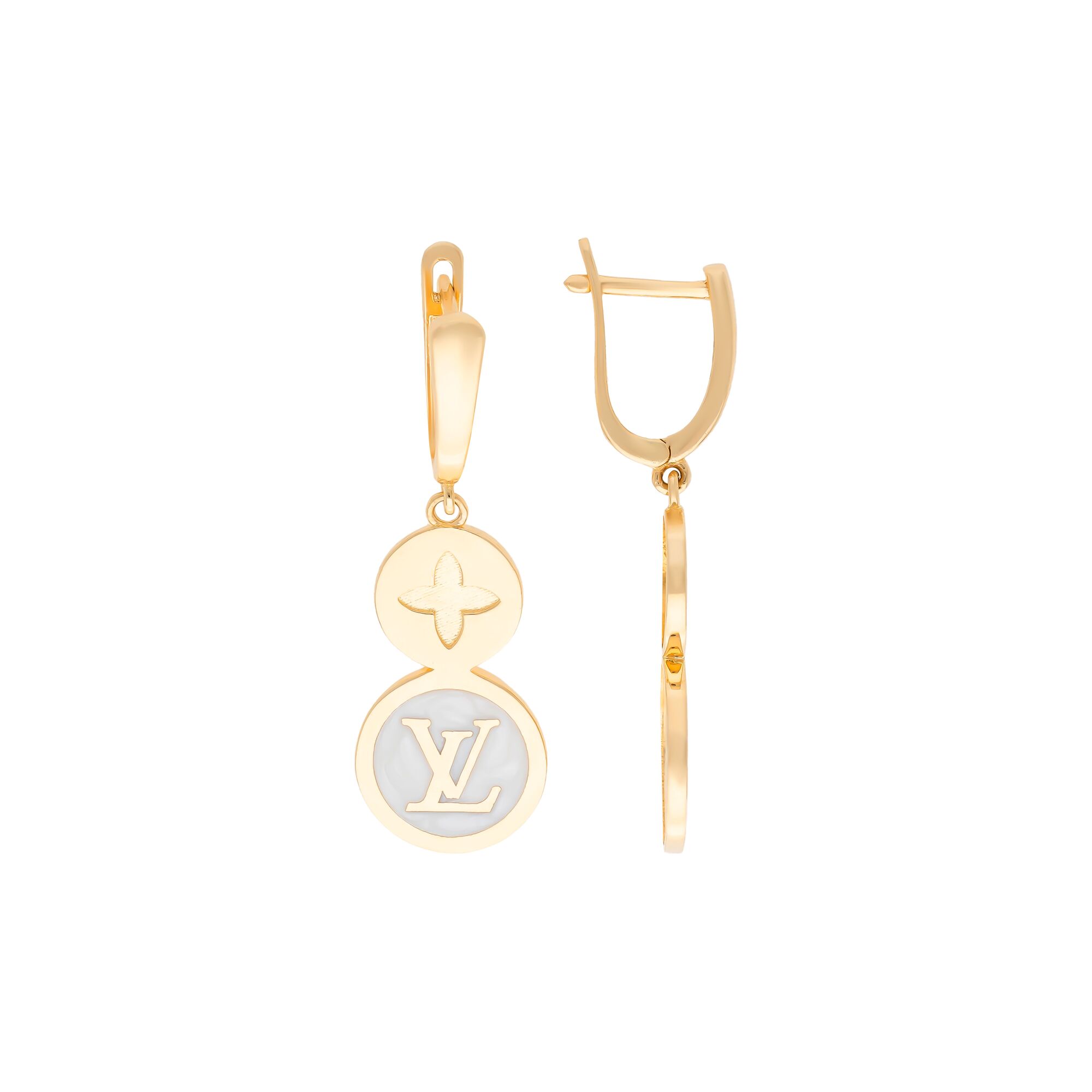 Серьги, золото, 585, 4.72г, 55278, изображение 2 | GoldMarket.kz