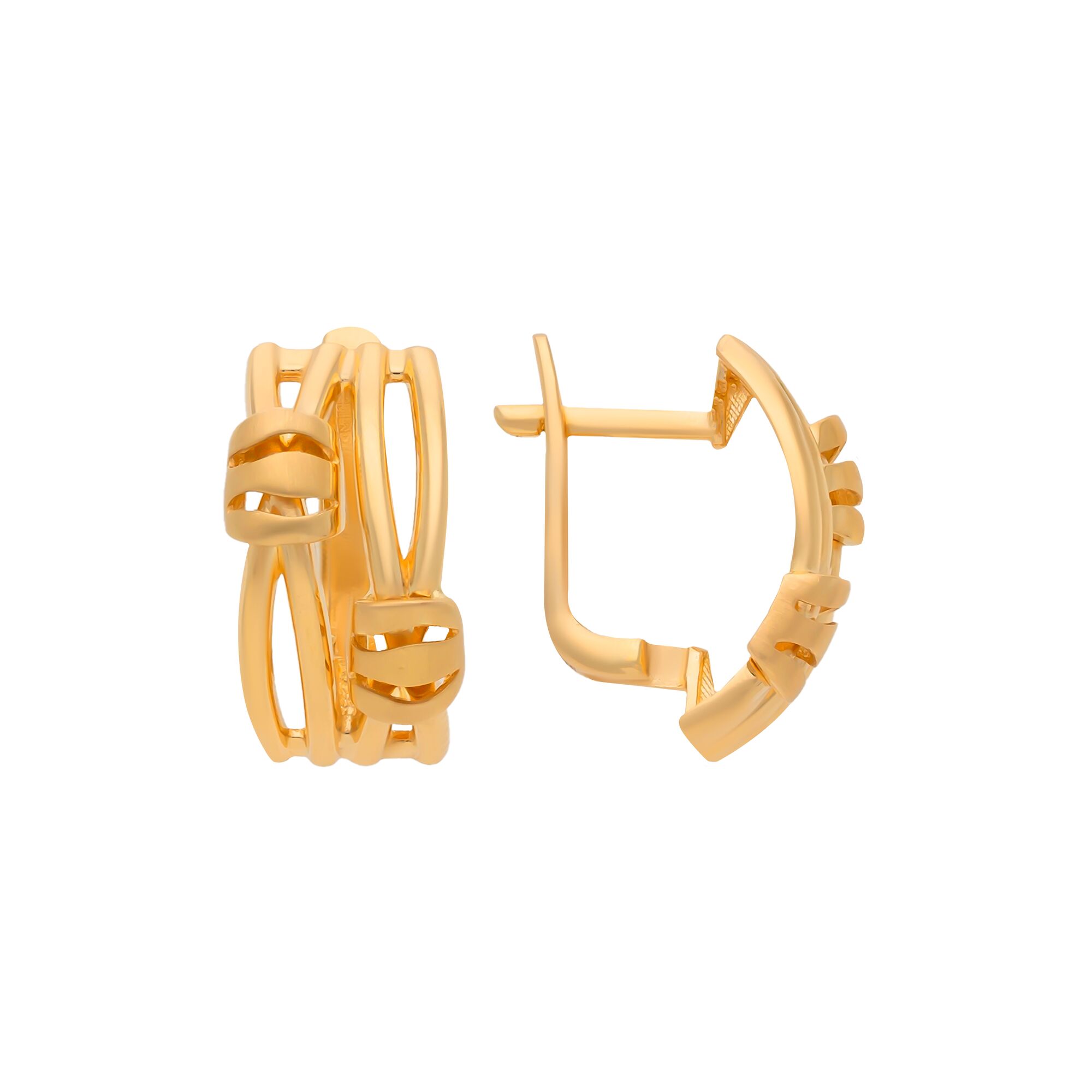 Серьги, золото, 585, 5.7г, 55380, изображение 2 | GoldMarket.kz