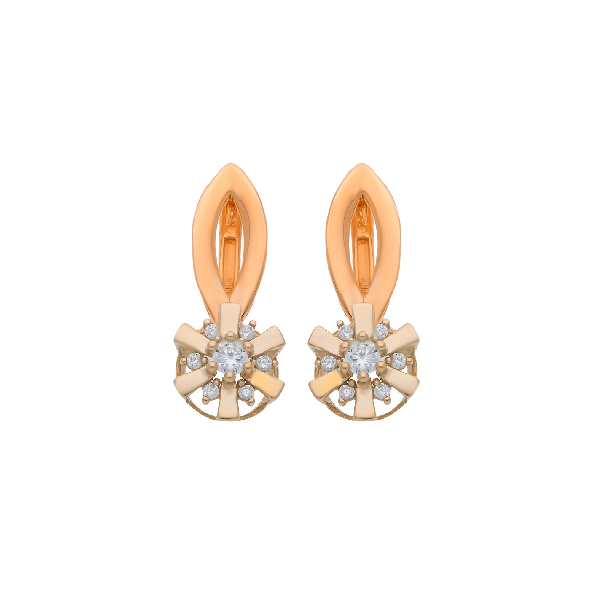 Серьги, золото, 585, 5.85г, 55457 | GoldMarket.kz