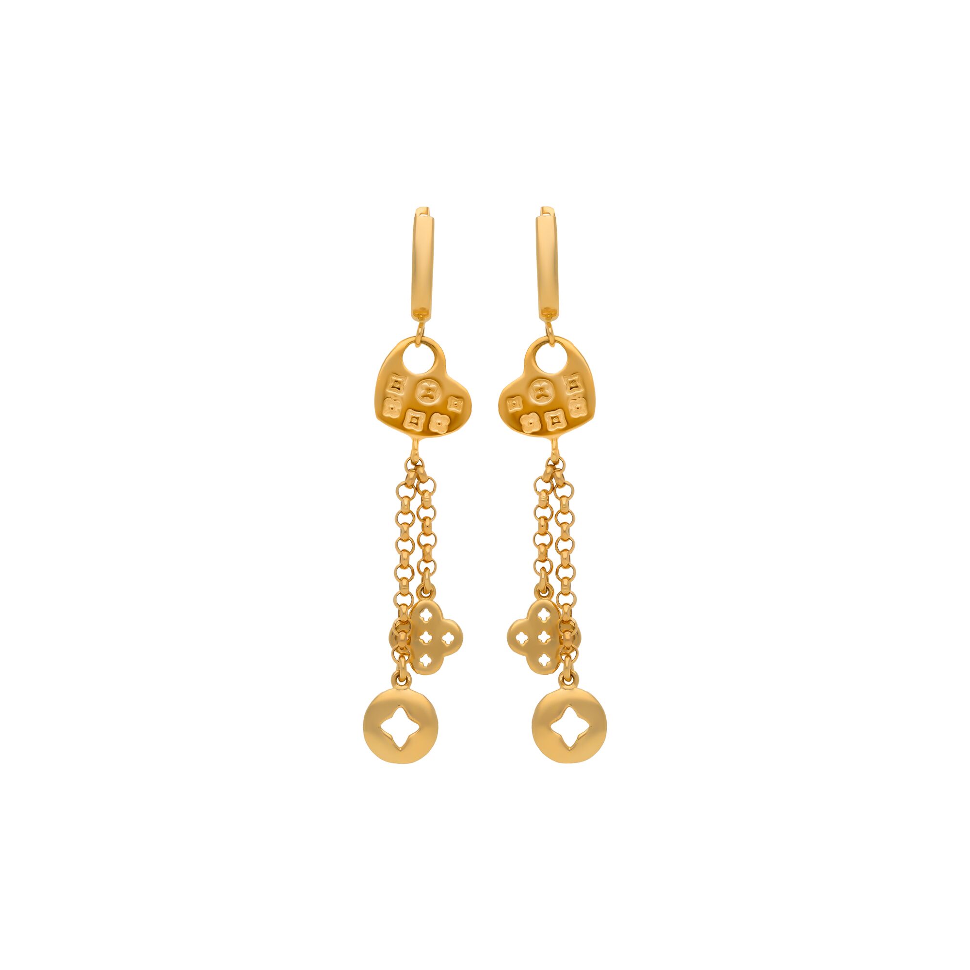 Серьги, золото, 585, 6.64г, 55492 | GoldMarket.kz