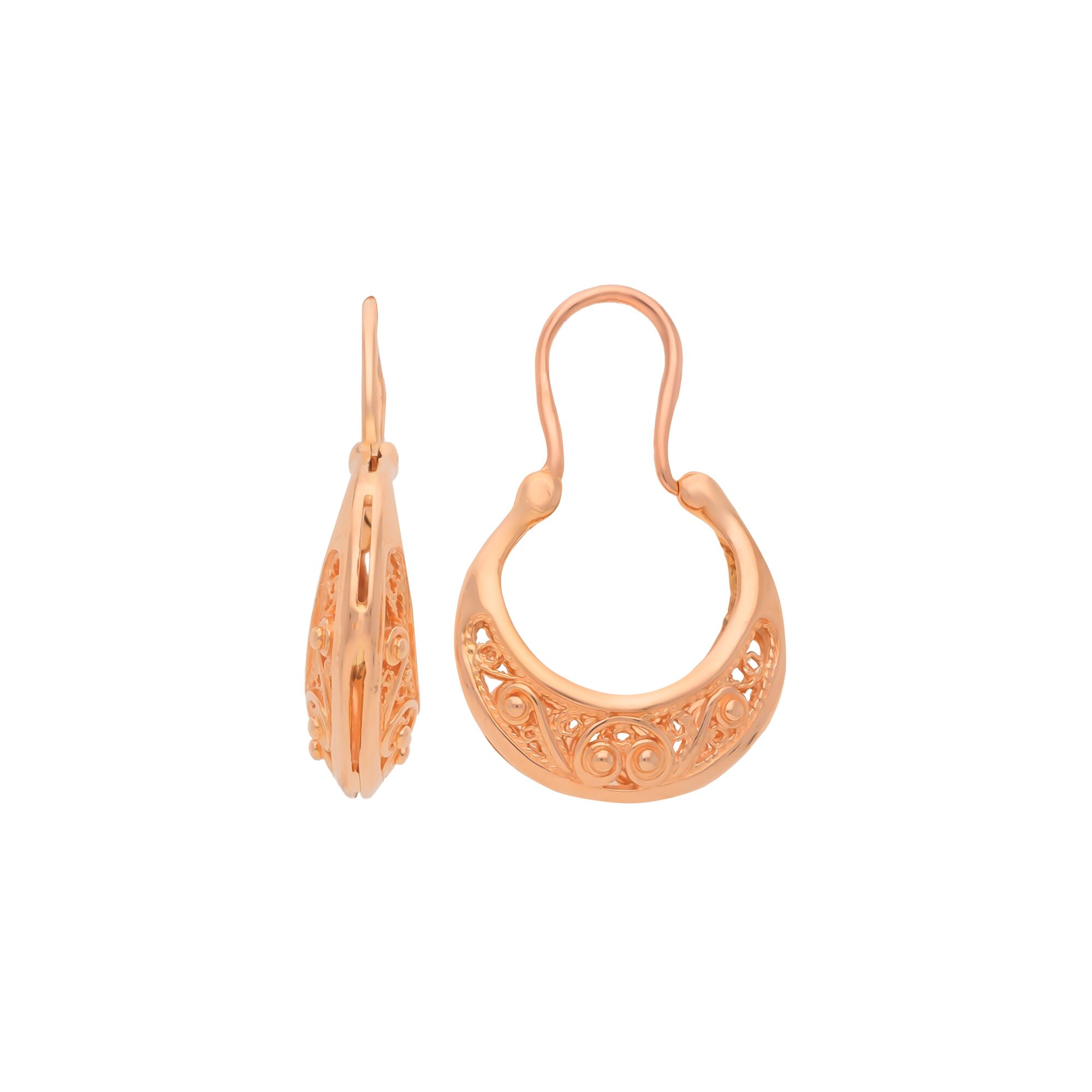 Серьги, золото, 585, 6.3г, 55511, изображение 2 | GoldMarket.kz