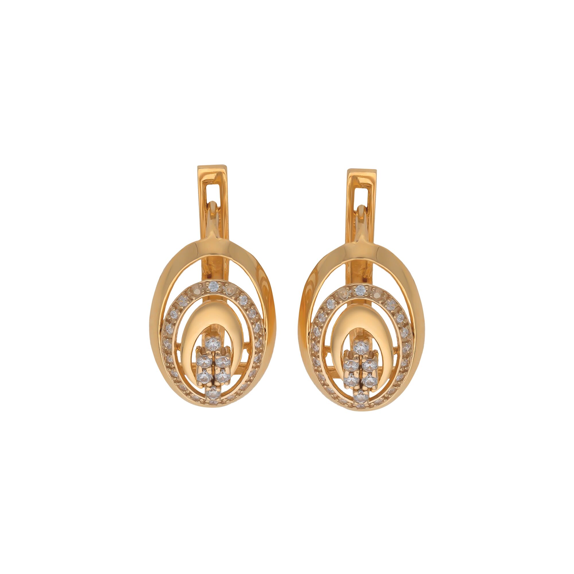 Серьги, золото, 585, 4.91г, 55572 | GoldMarket.kz
