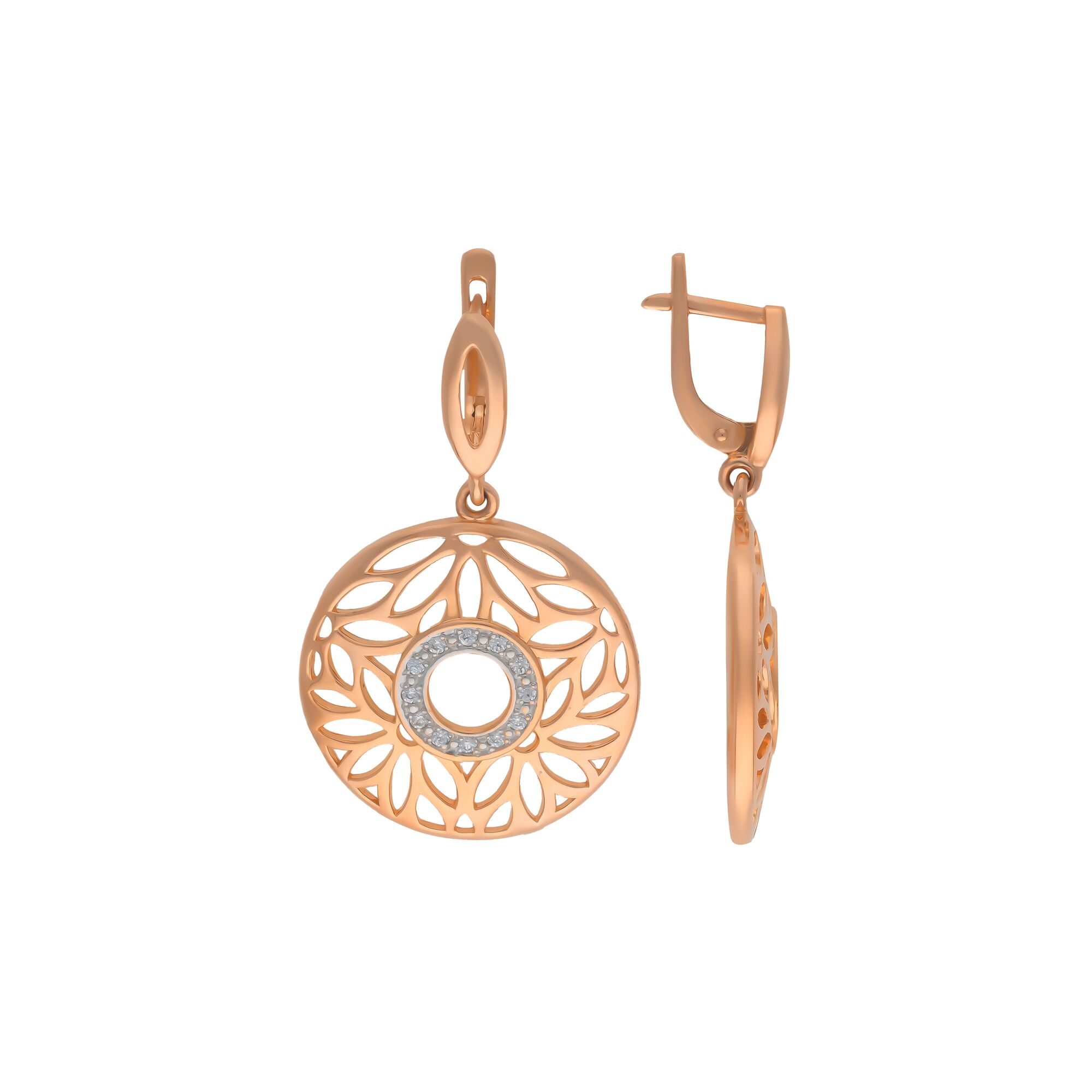 Серьги, золото, 585, 9.78г, 55625, изображение 2 | GoldMarket.kz