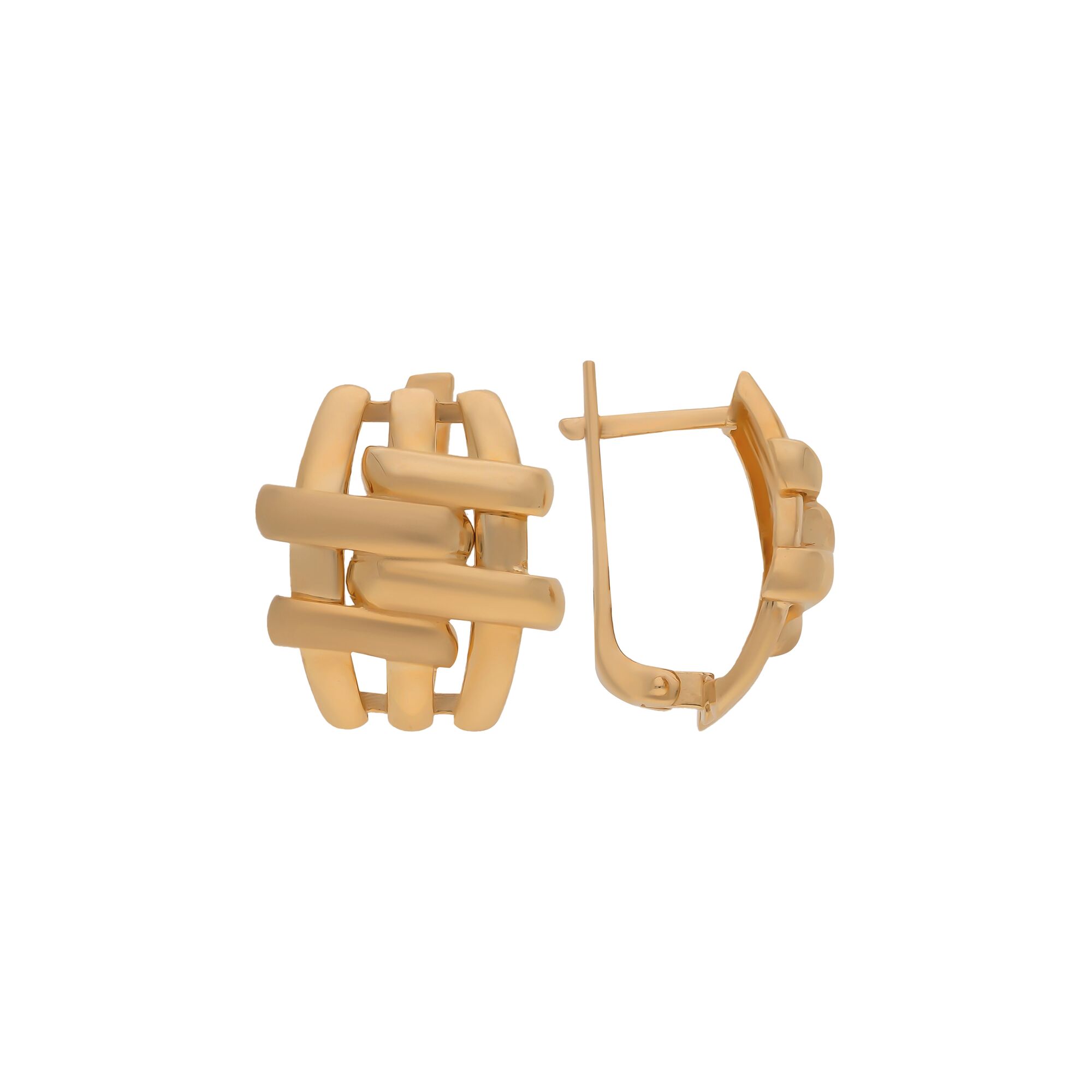 Серьги, золото, 585, 6.12г, 55717, изображение 2 | GoldMarket.kz