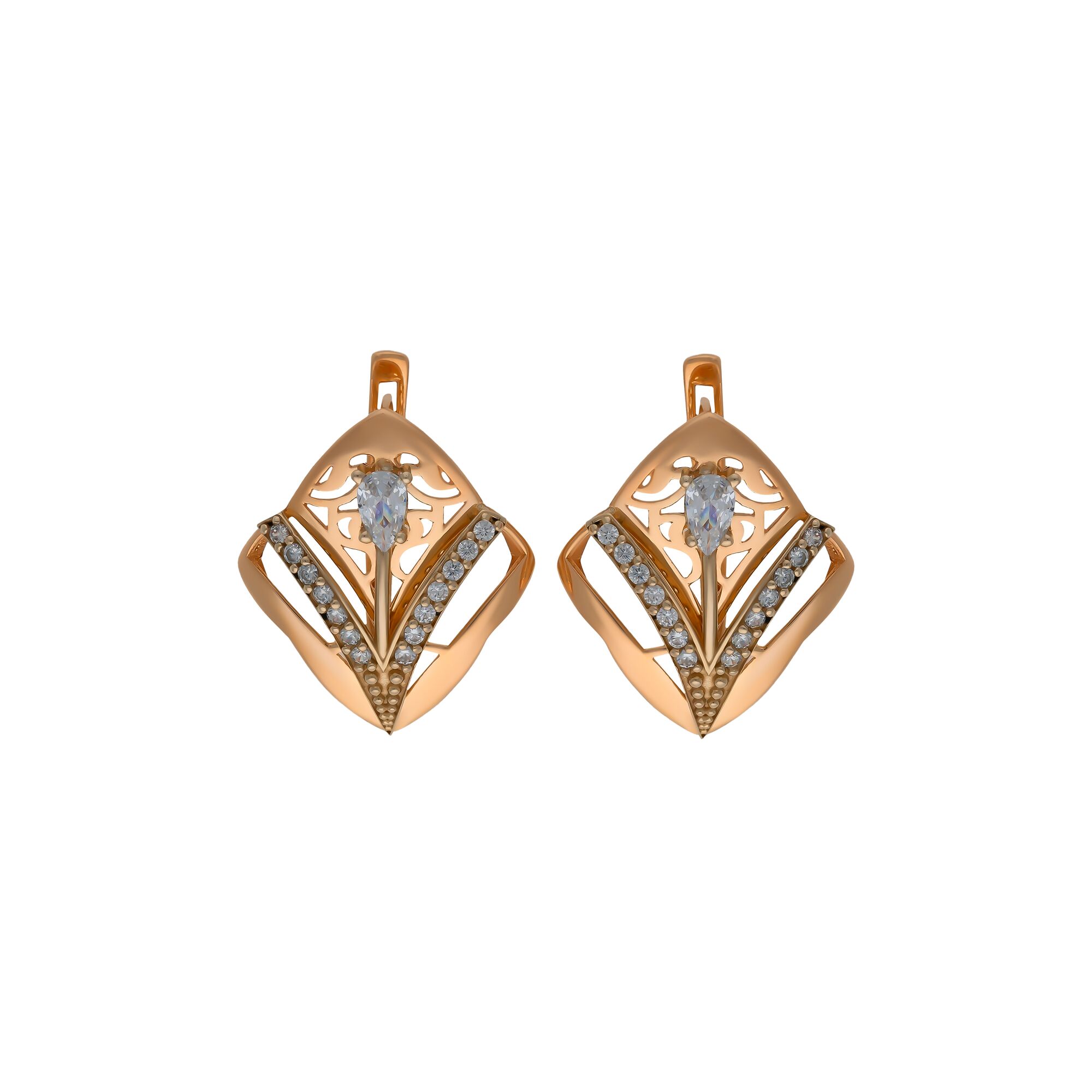 Серьги, золото, 585, 4.9г, 55764 | GoldMarket.kz