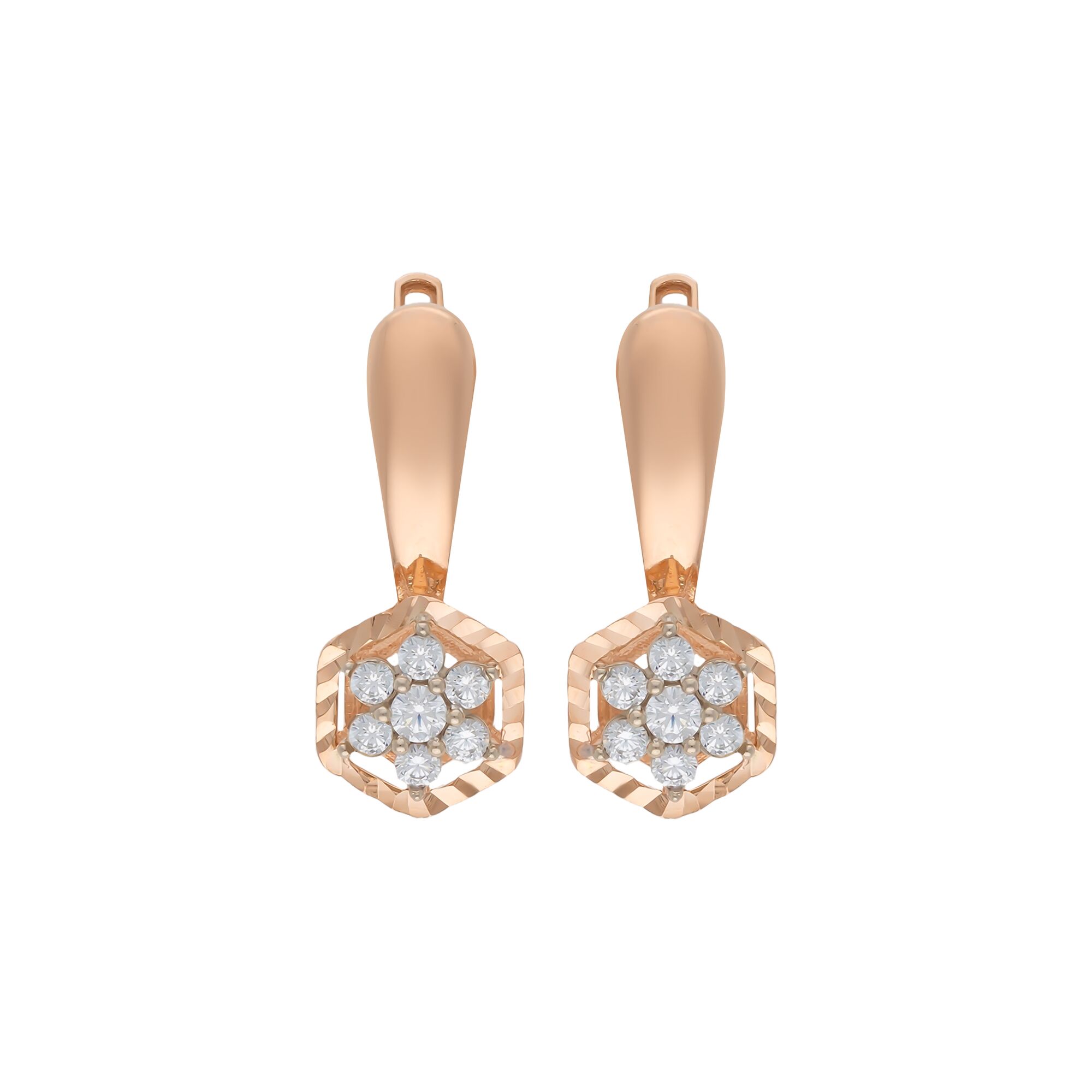 Серьги, золото, 585, 3.7г, 55978 | GoldMarket.kz