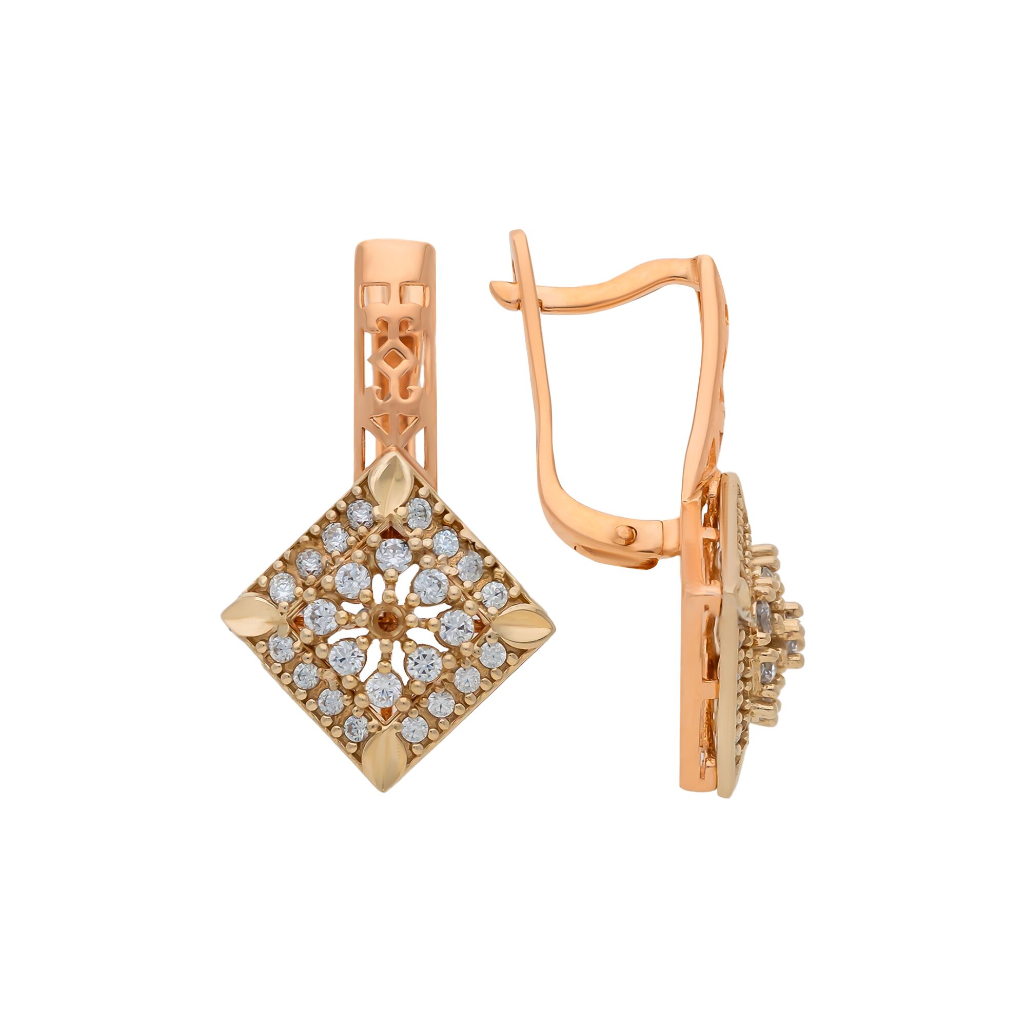 Серьги, золото, 585, 4.57г, 56004, изображение 2 | GoldMarket.kz