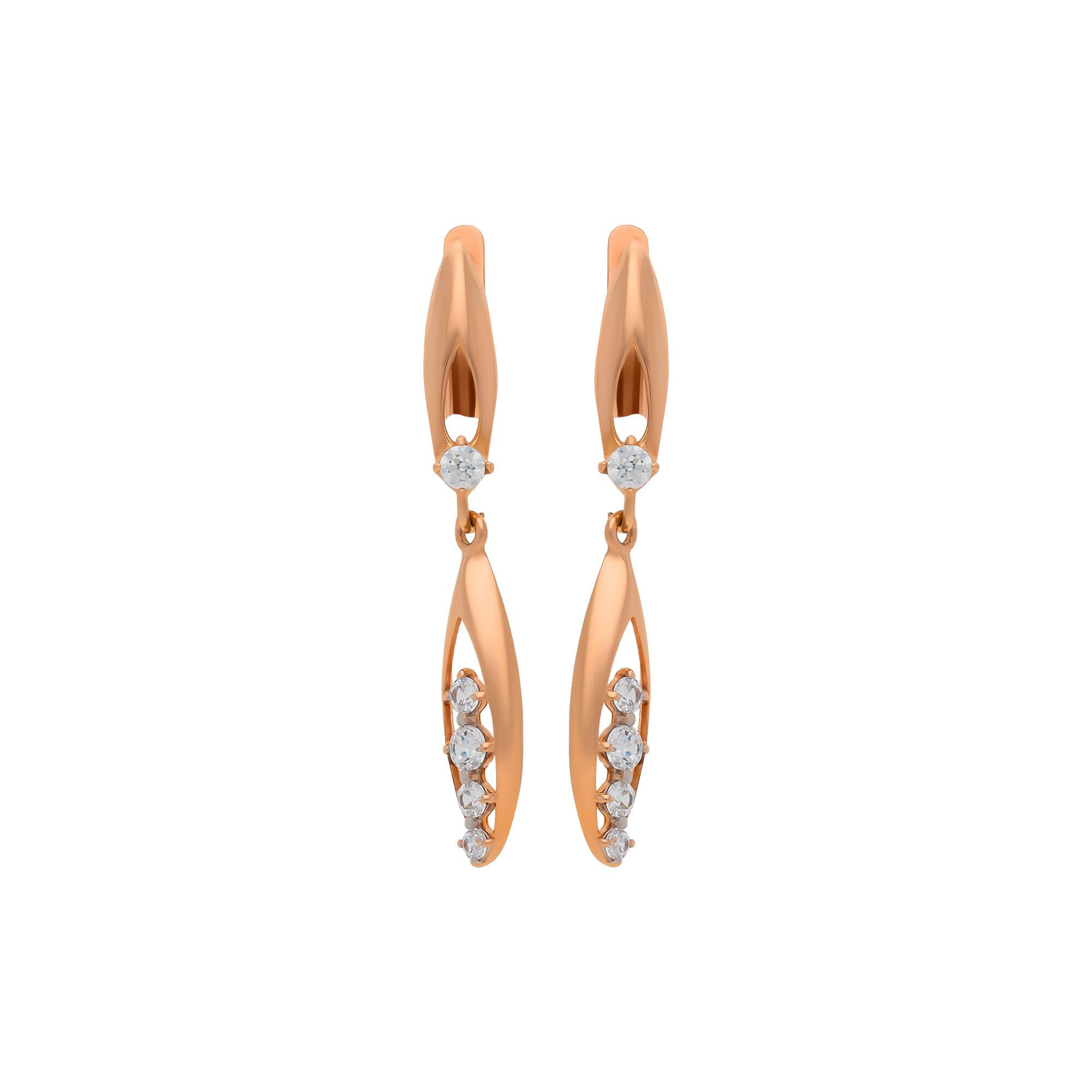 Серьги, золото, 585, 2.77г, 56025 | GoldMarket.kz