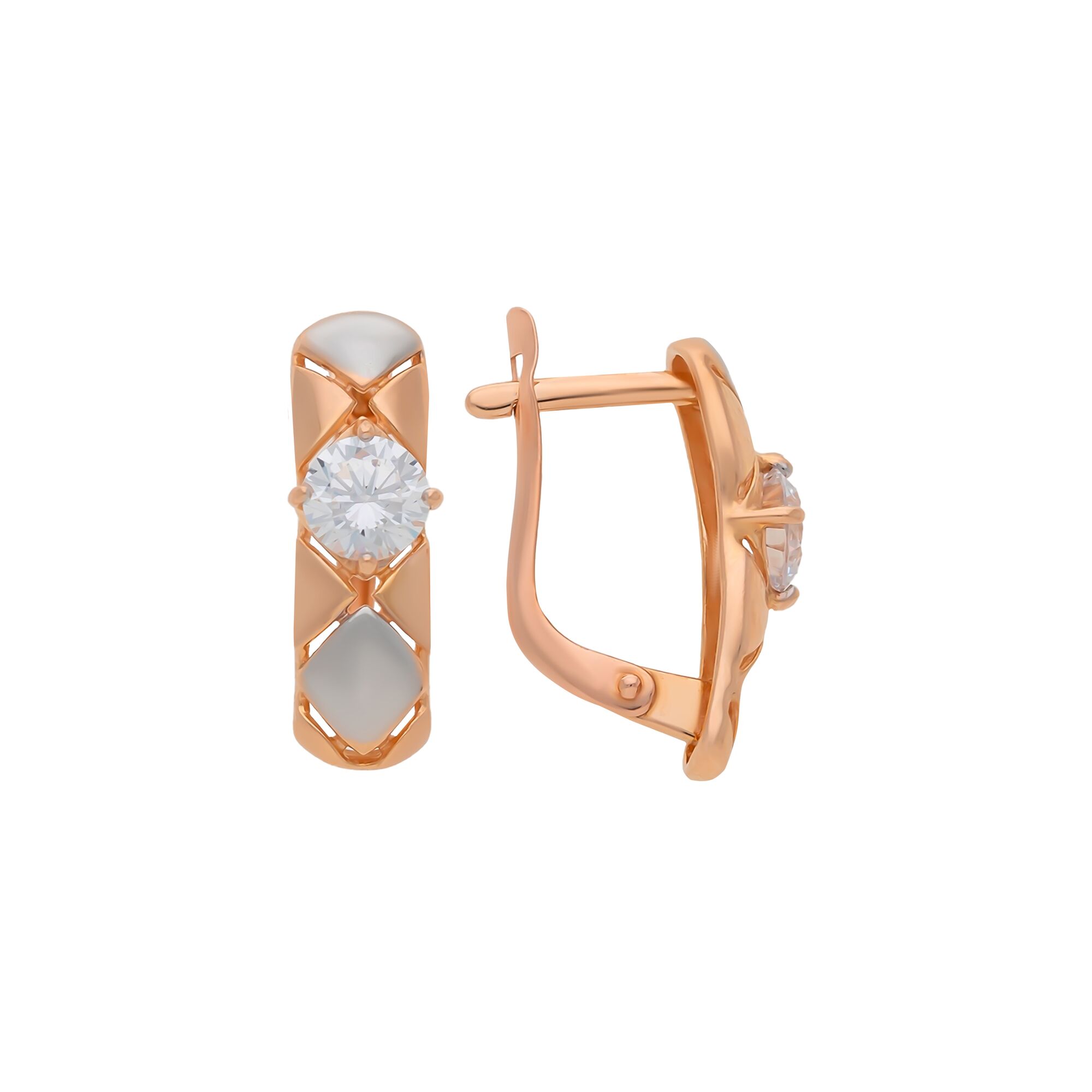 Серьги, золото, 585, 2.86г, 56035, изображение 2 | GoldMarket.kz