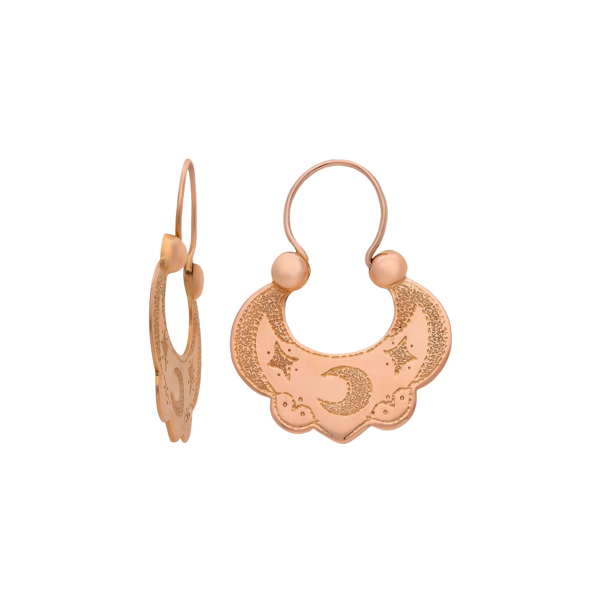 Серьги, золото, 585, 7.43г, 56039, изображение 2 | GoldMarket.kz