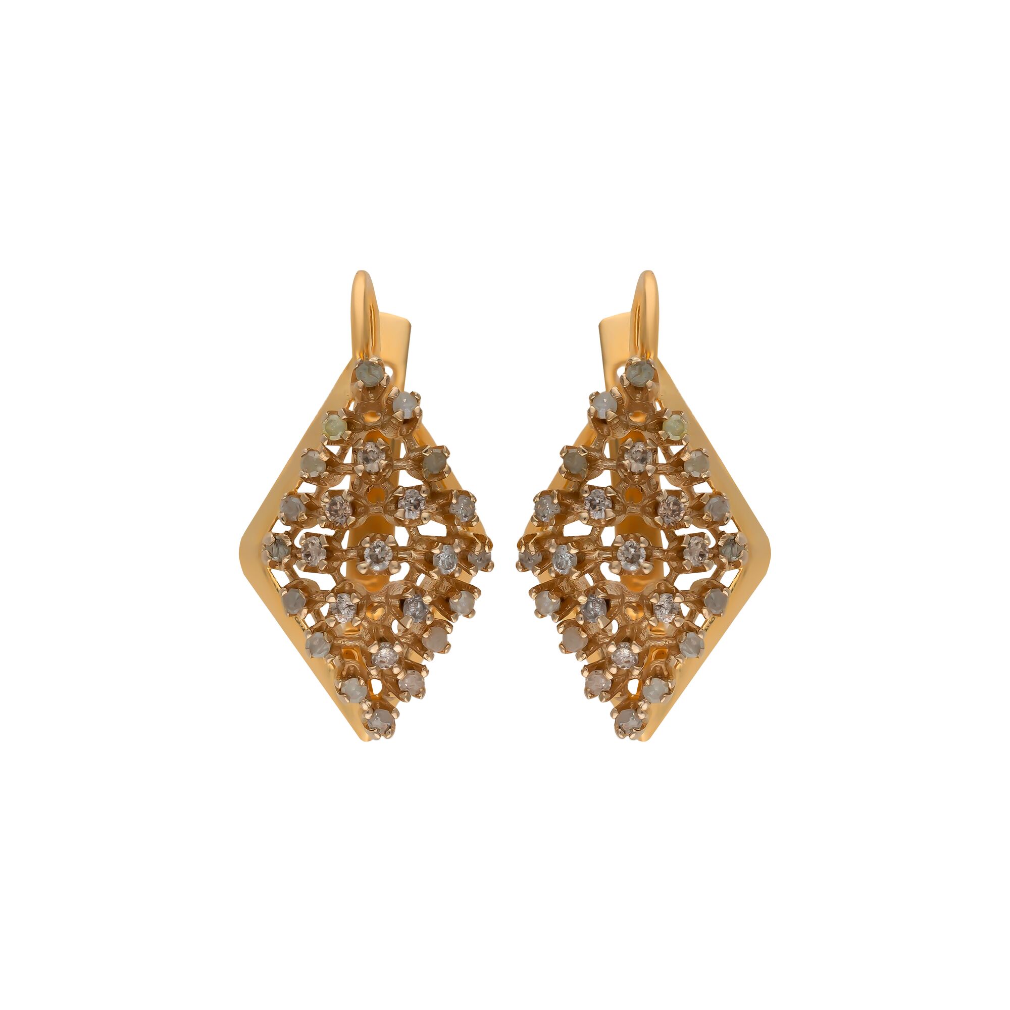 Серьги, золото, 585, 9.17г, 56111 | GoldMarket.kz