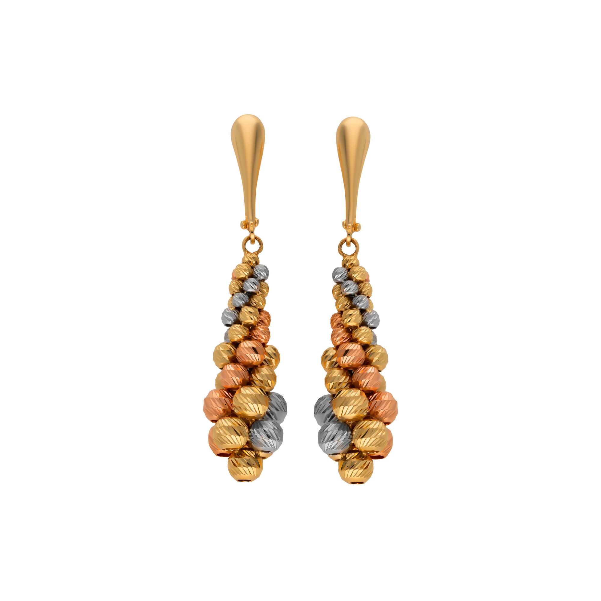 Серьги, золото, 585, 7.63г, 56114 | GoldMarket.kz