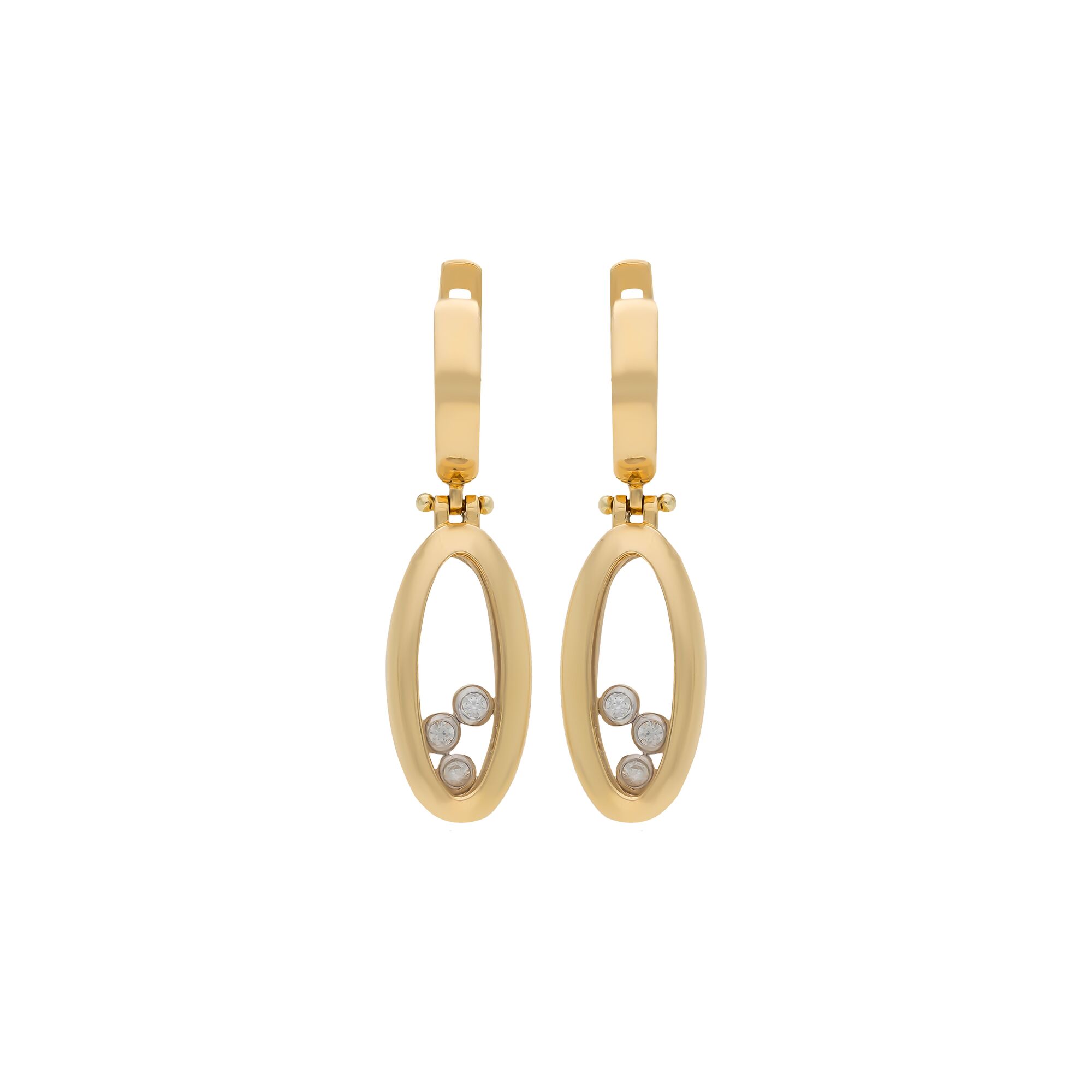 Серьги, золото, 585, 7.42г, 56225 | GoldMarket.kz