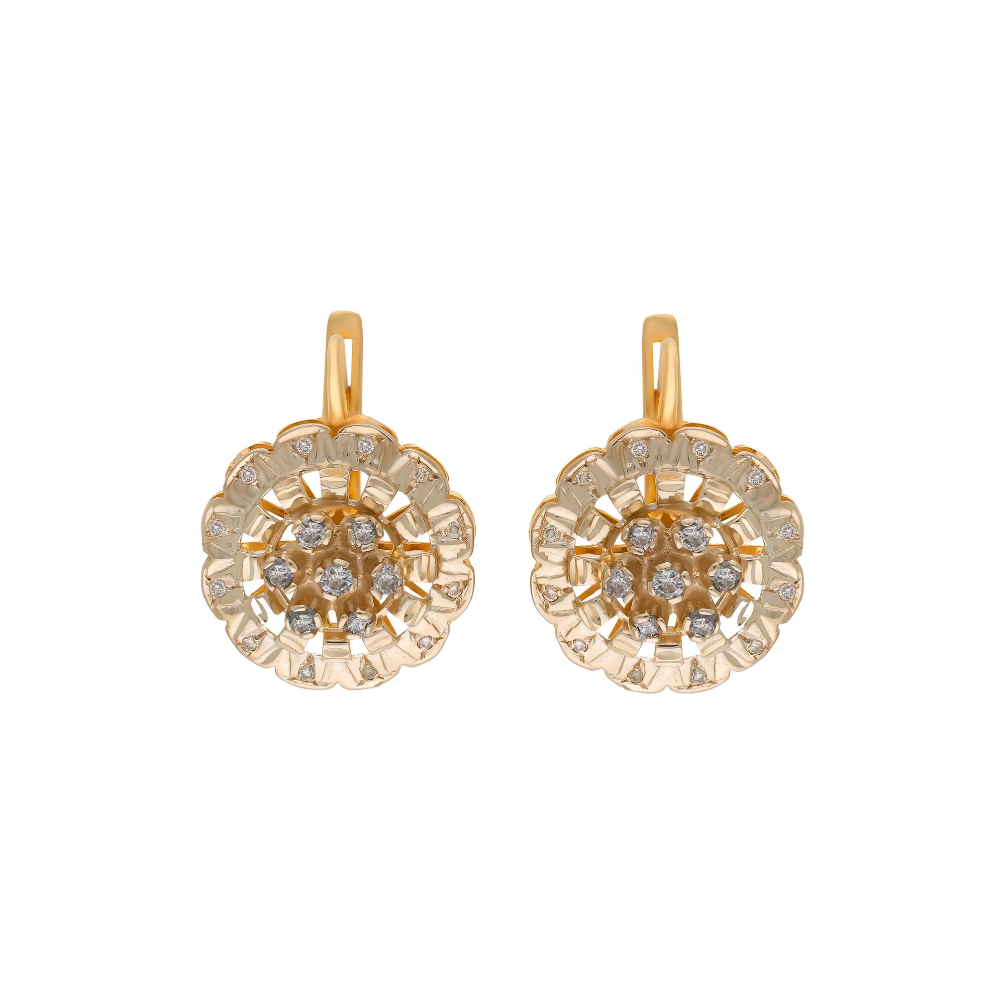 Серьги, золото, 585, 8.04г, 56358 | GoldMarket.kz