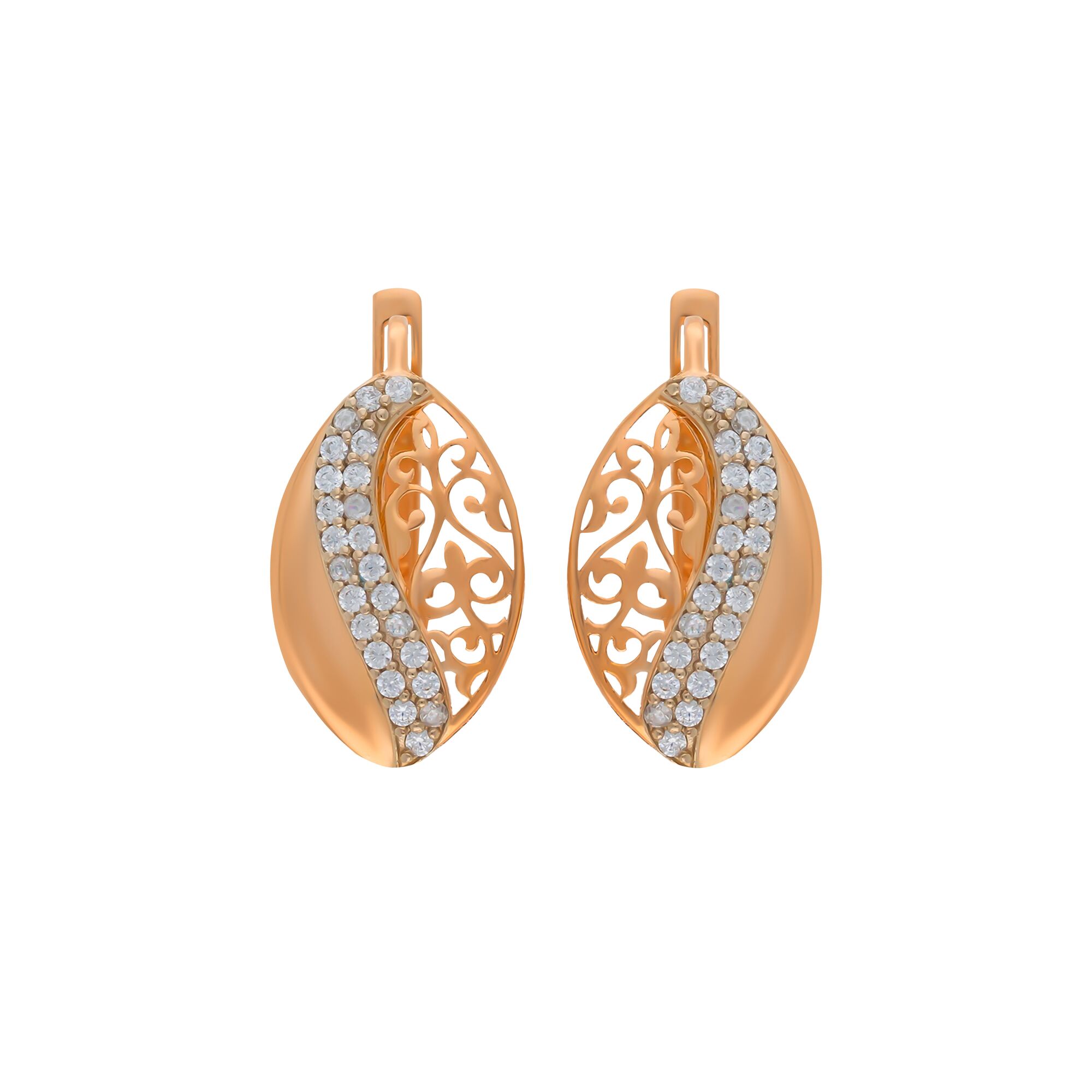 Серьги, золото, 585, 3.2г, 56360 | GoldMarket.kz