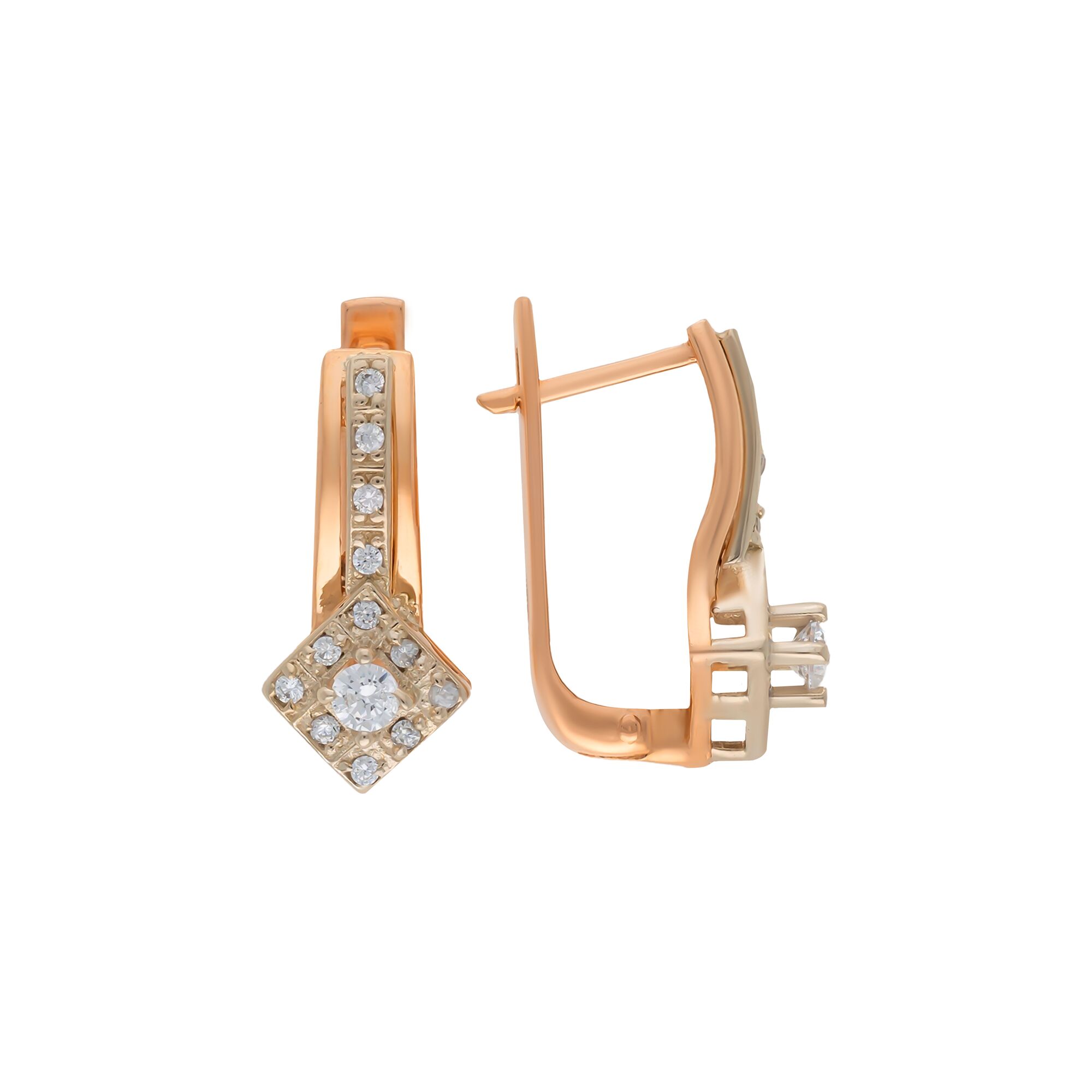 Серьги, золото, 585, 4.96г, 56406, изображение 2 | GoldMarket.kz