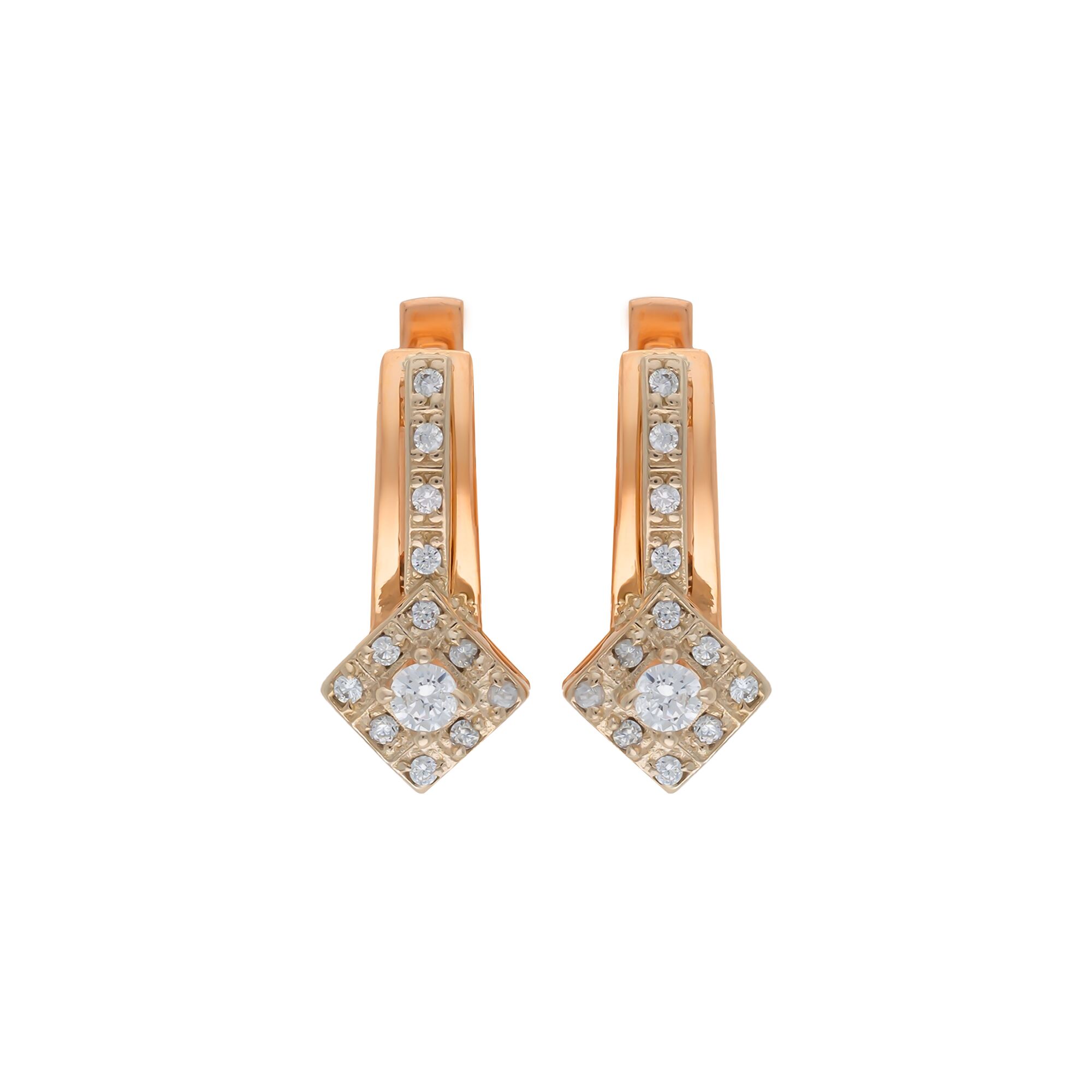 Серьги, золото, 585, 4.96г, 56406 | GoldMarket.kz