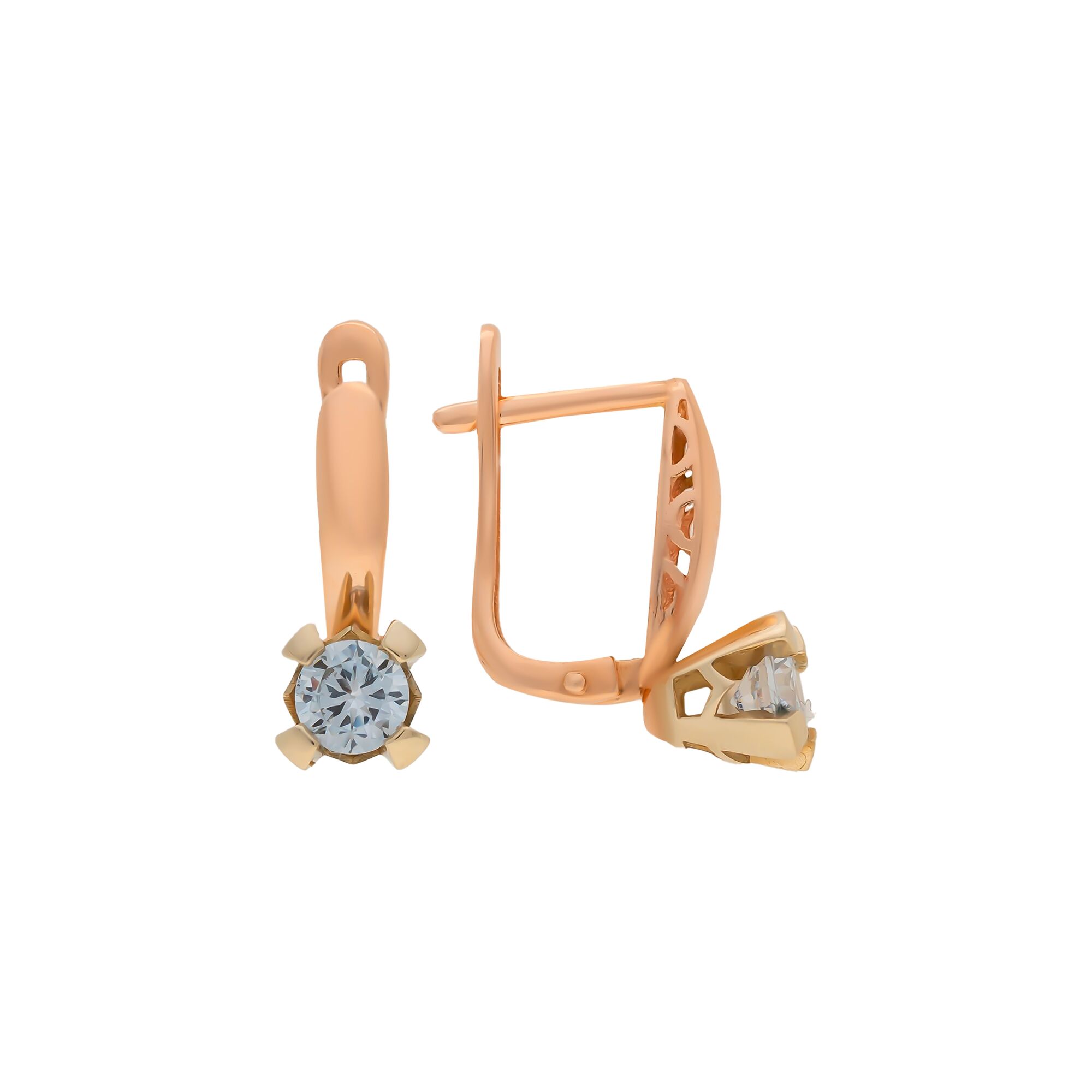 Серьги, золото, 585, 3.15г, 56458, изображение 2 | GoldMarket.kz