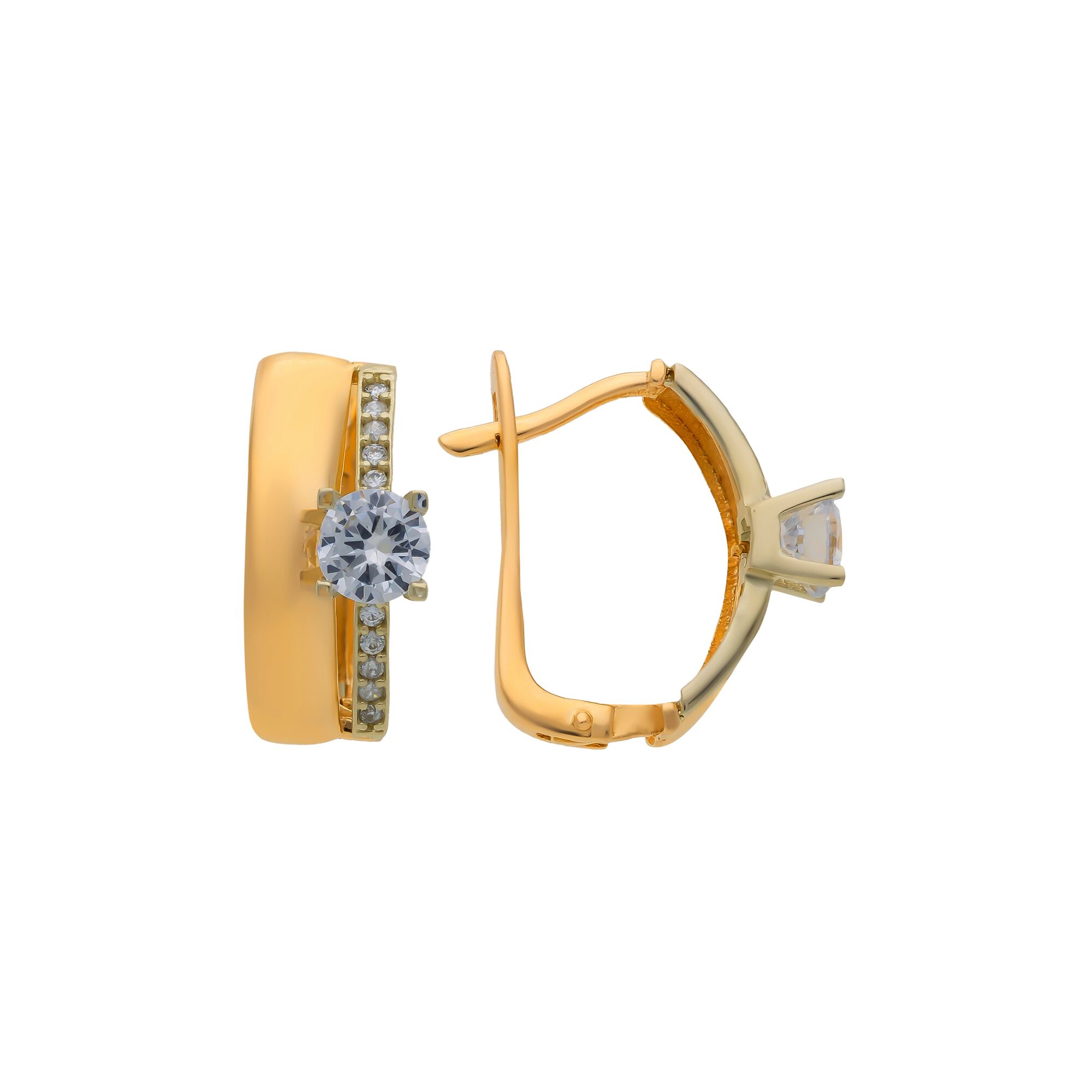 Серьги, золото, 585, 4.18г, 56593, изображение 2 | GoldMarket.kz