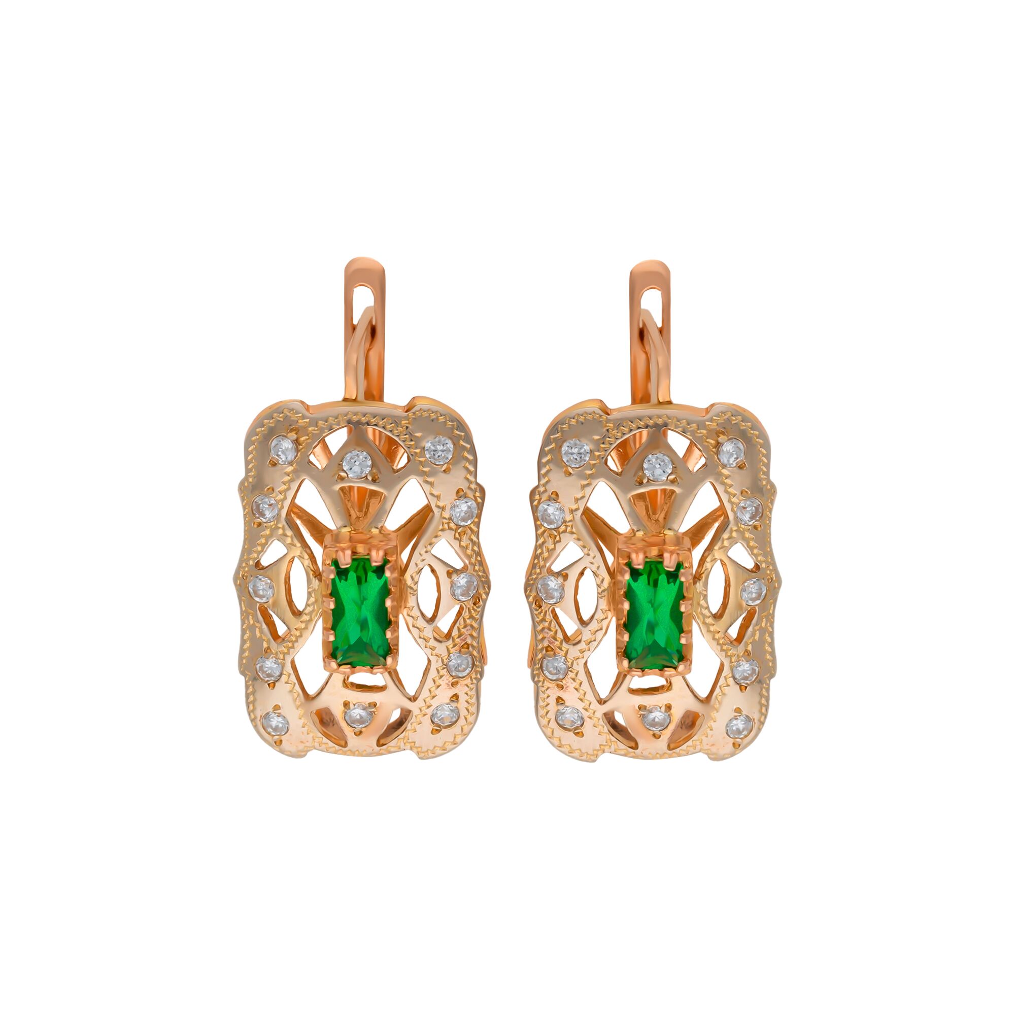 Серьги, золото, 585, 8.11г, 56595 | GoldMarket.kz